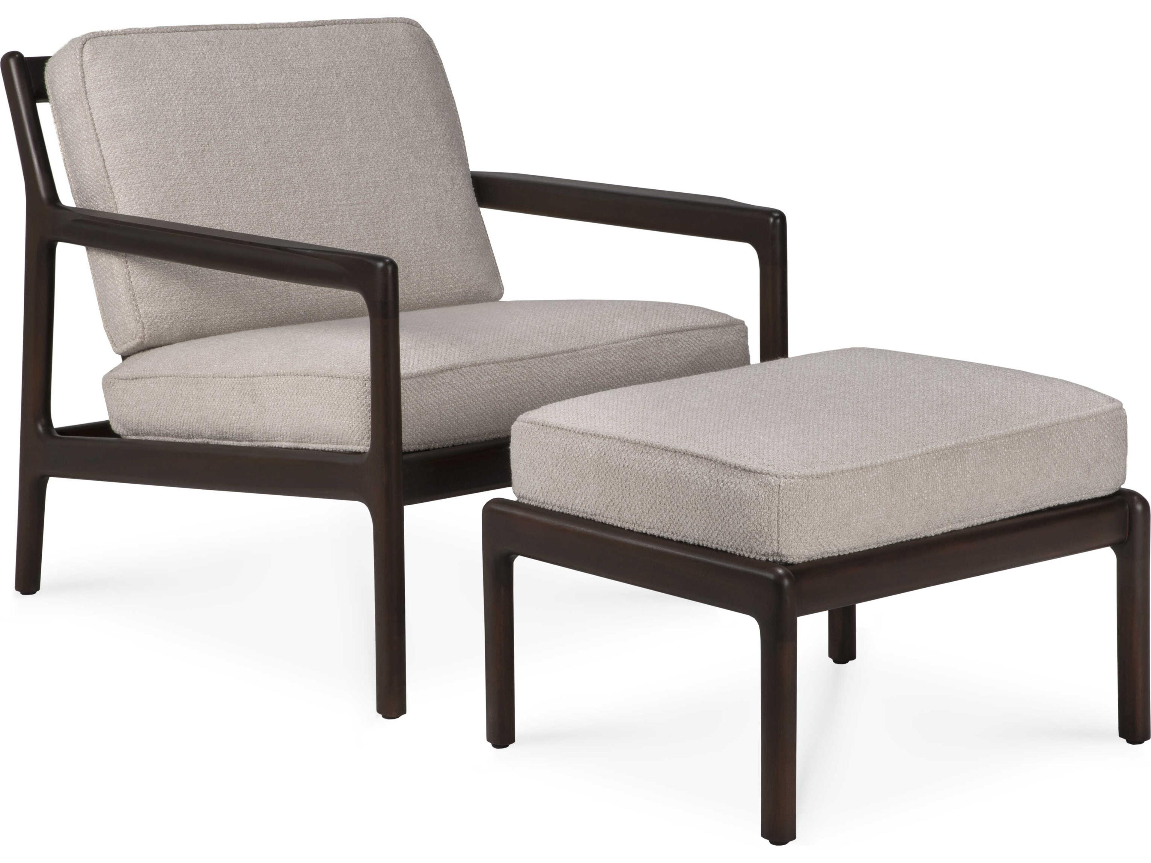 Ethnicraft Jack Mahogany Dark Brown Lounge Chair