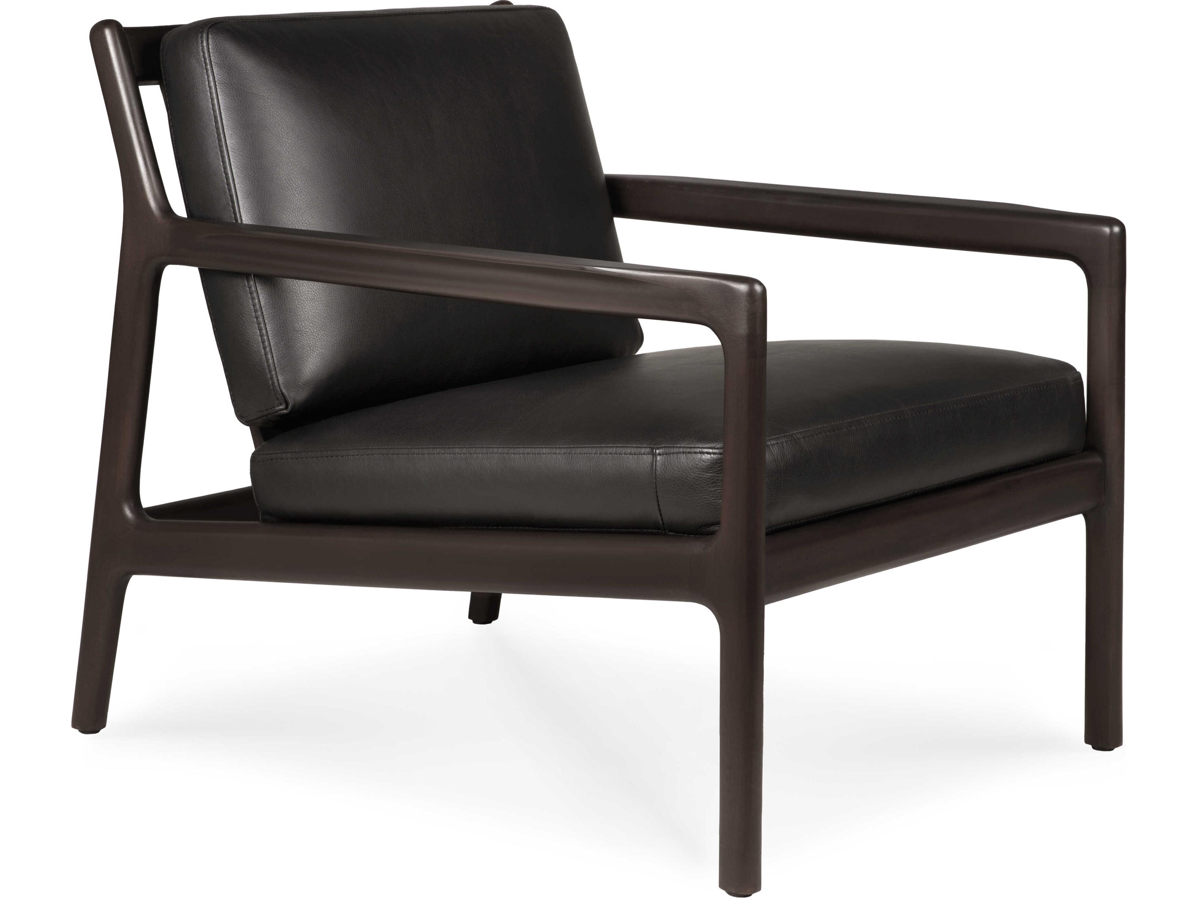 Jack Mahogany Dark Brown Lounge Chair