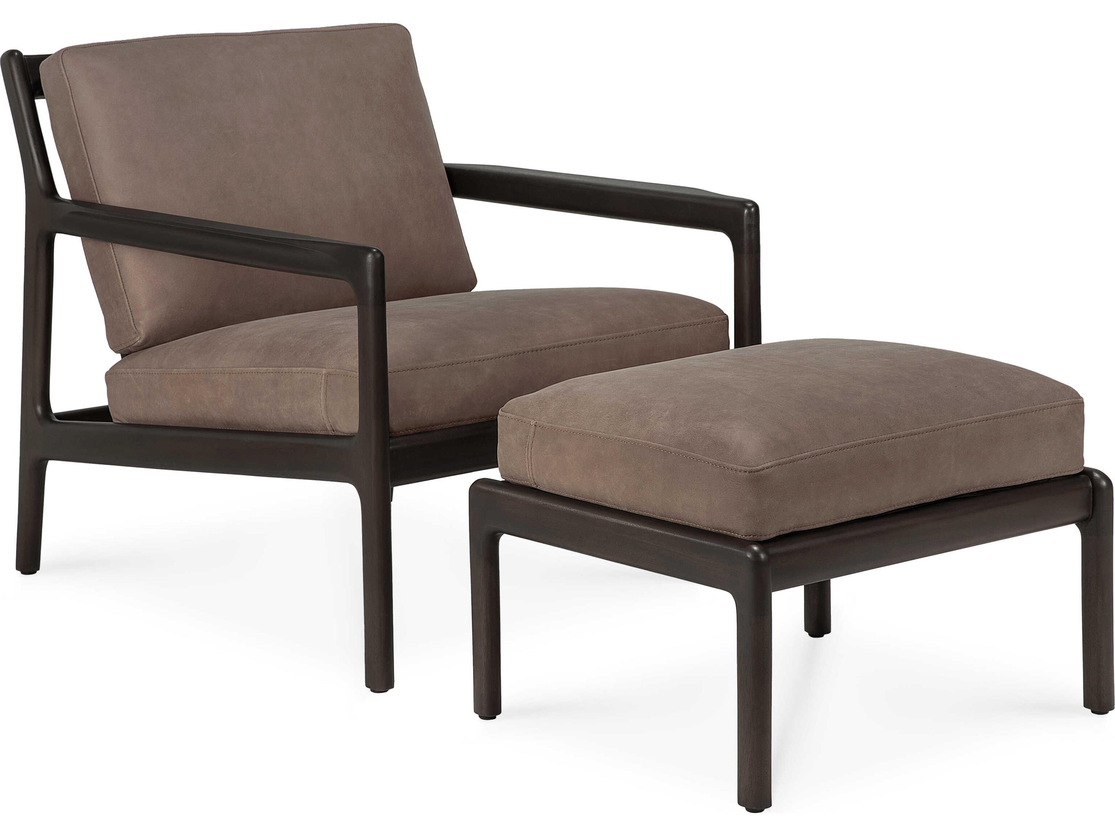 Ethnicraft Jack Mahogany Dark Brown Lounge Chair