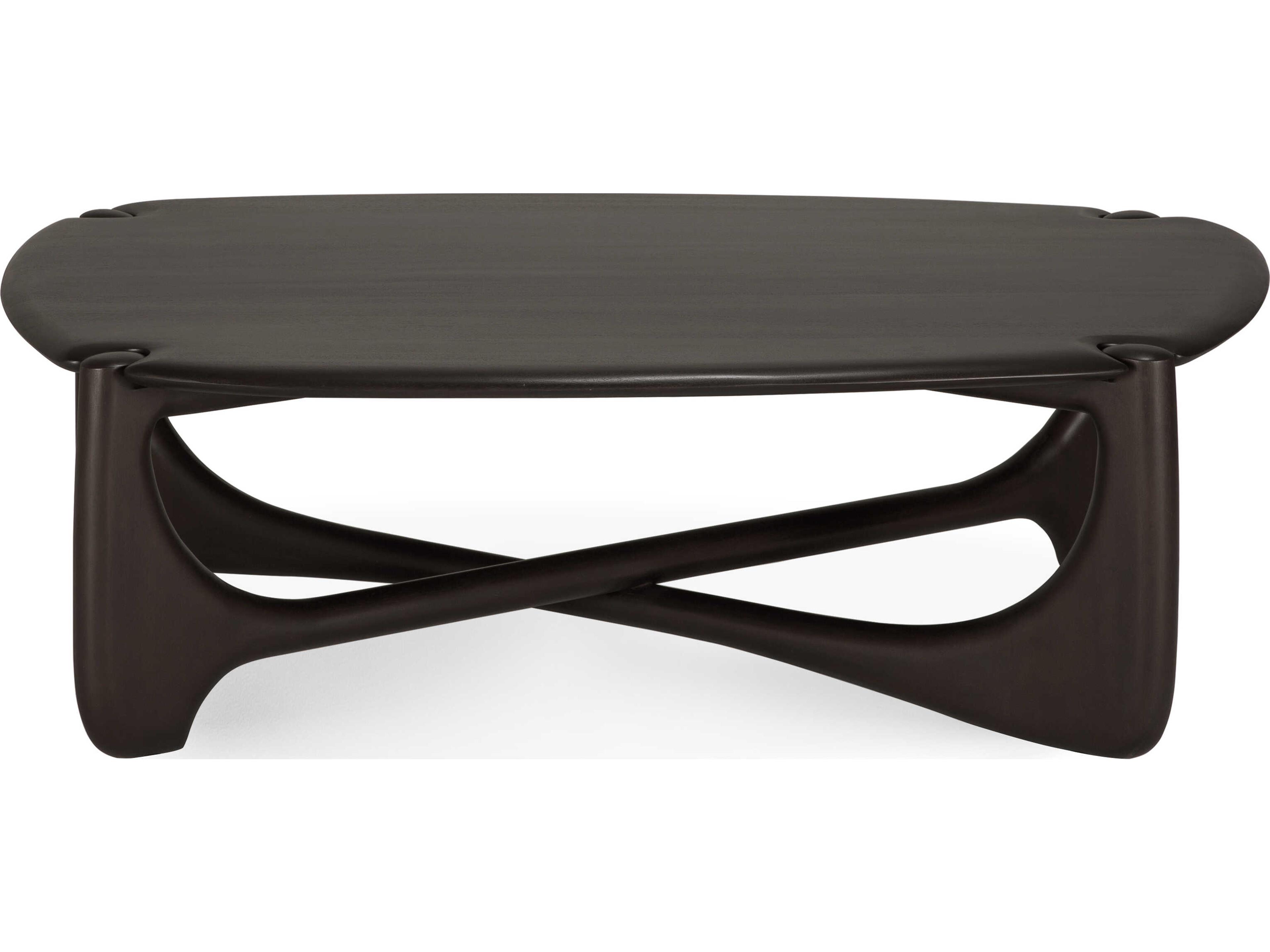 Ethnicraft Pi Mahogany Dark Brown Pi Coffee Table