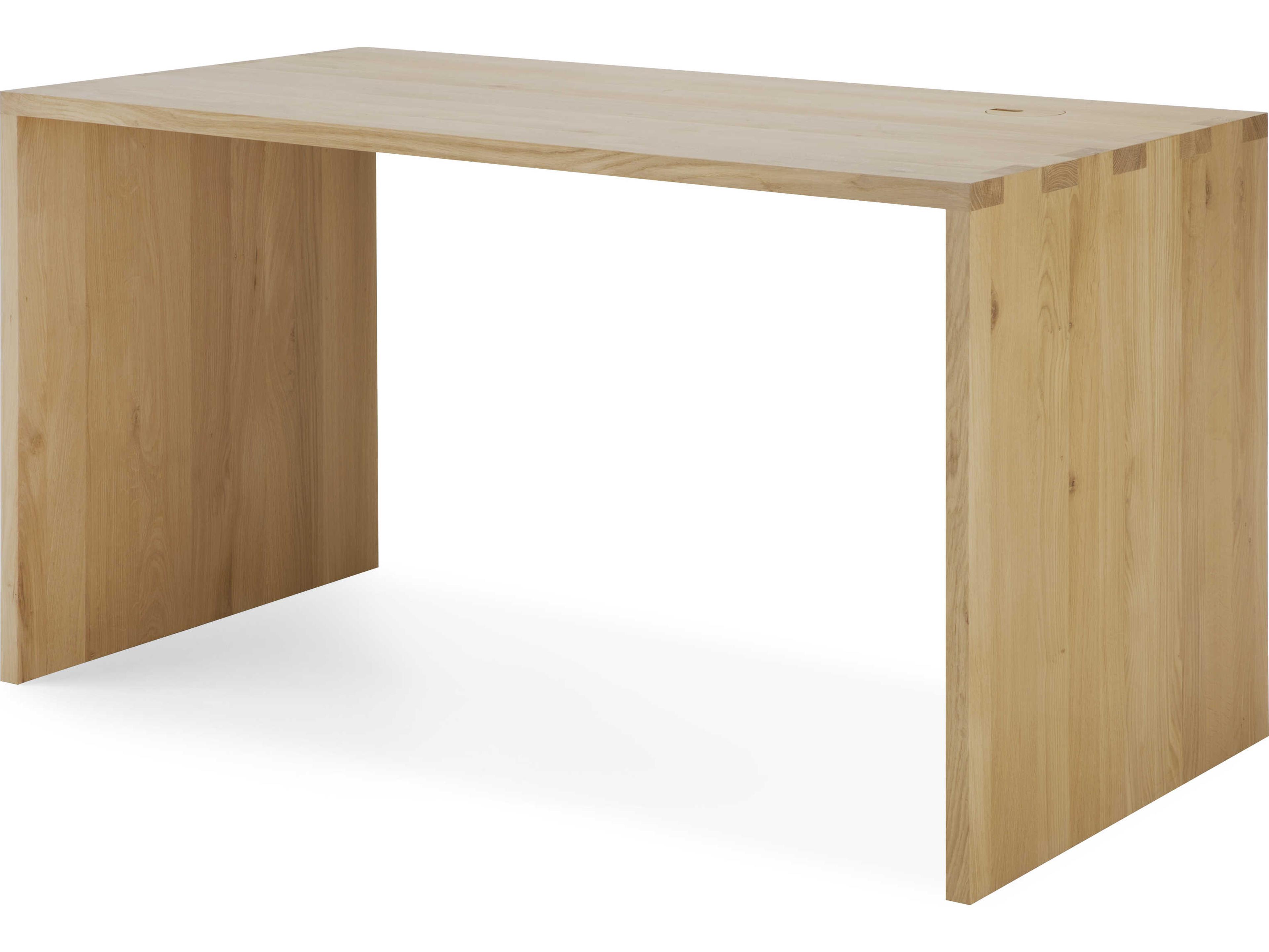 U Desk Solid Oak Minimalist Desk