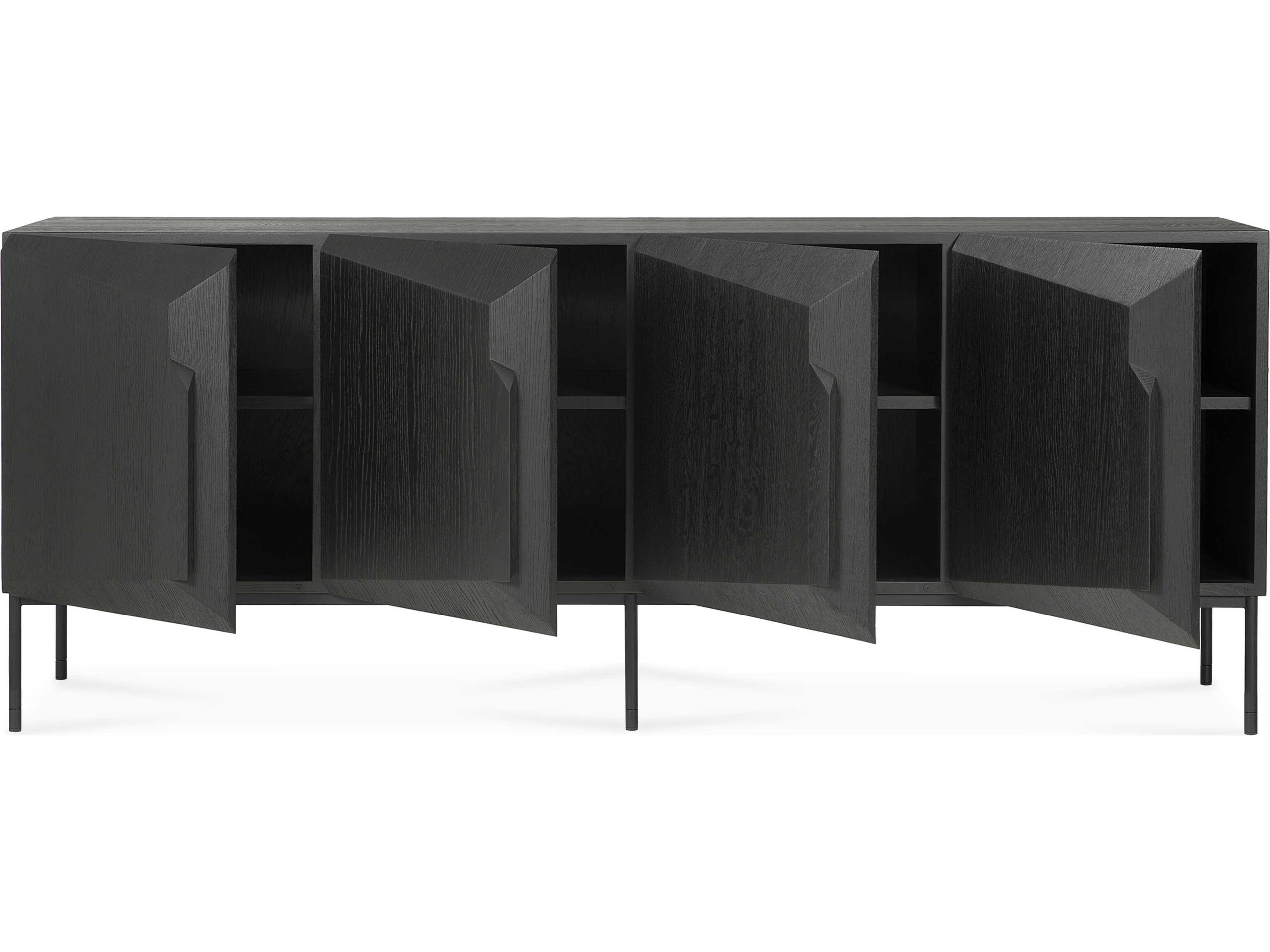 Ethnicraft Stairs Oak Black Sideboard