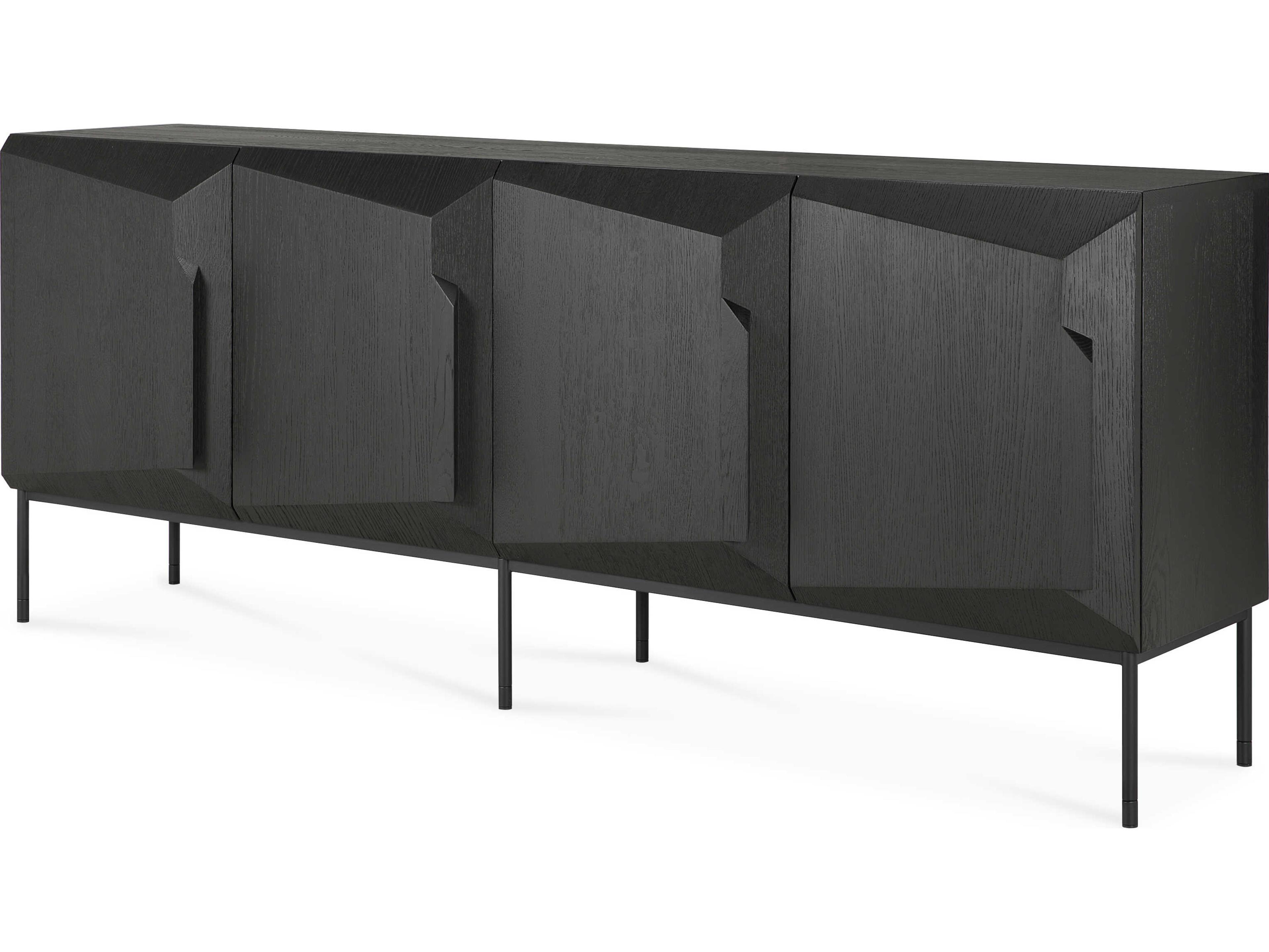 Stairs Oak Black Sideboard Modern Storage