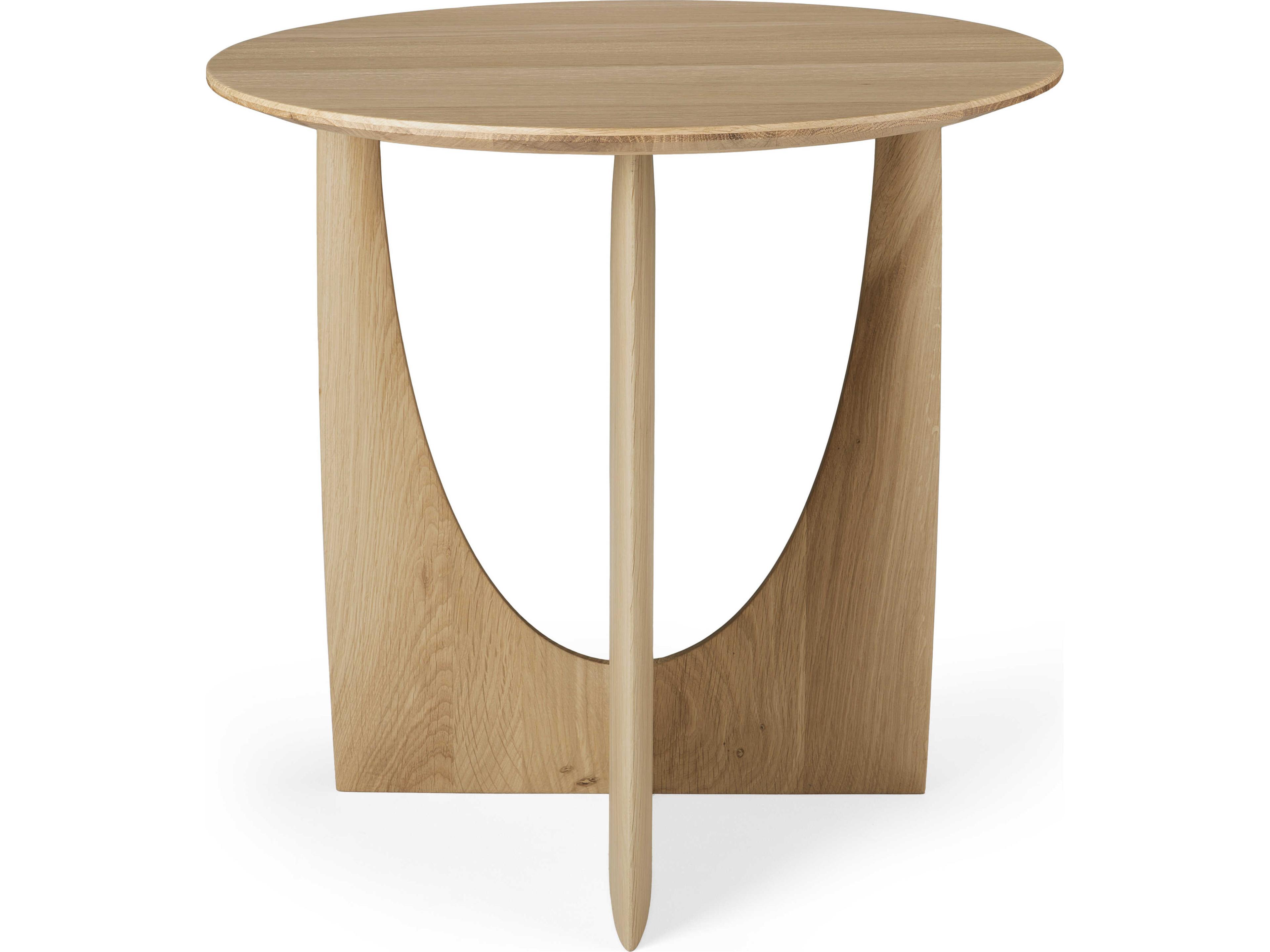 Ethnicraft Geometric Oak Side Table