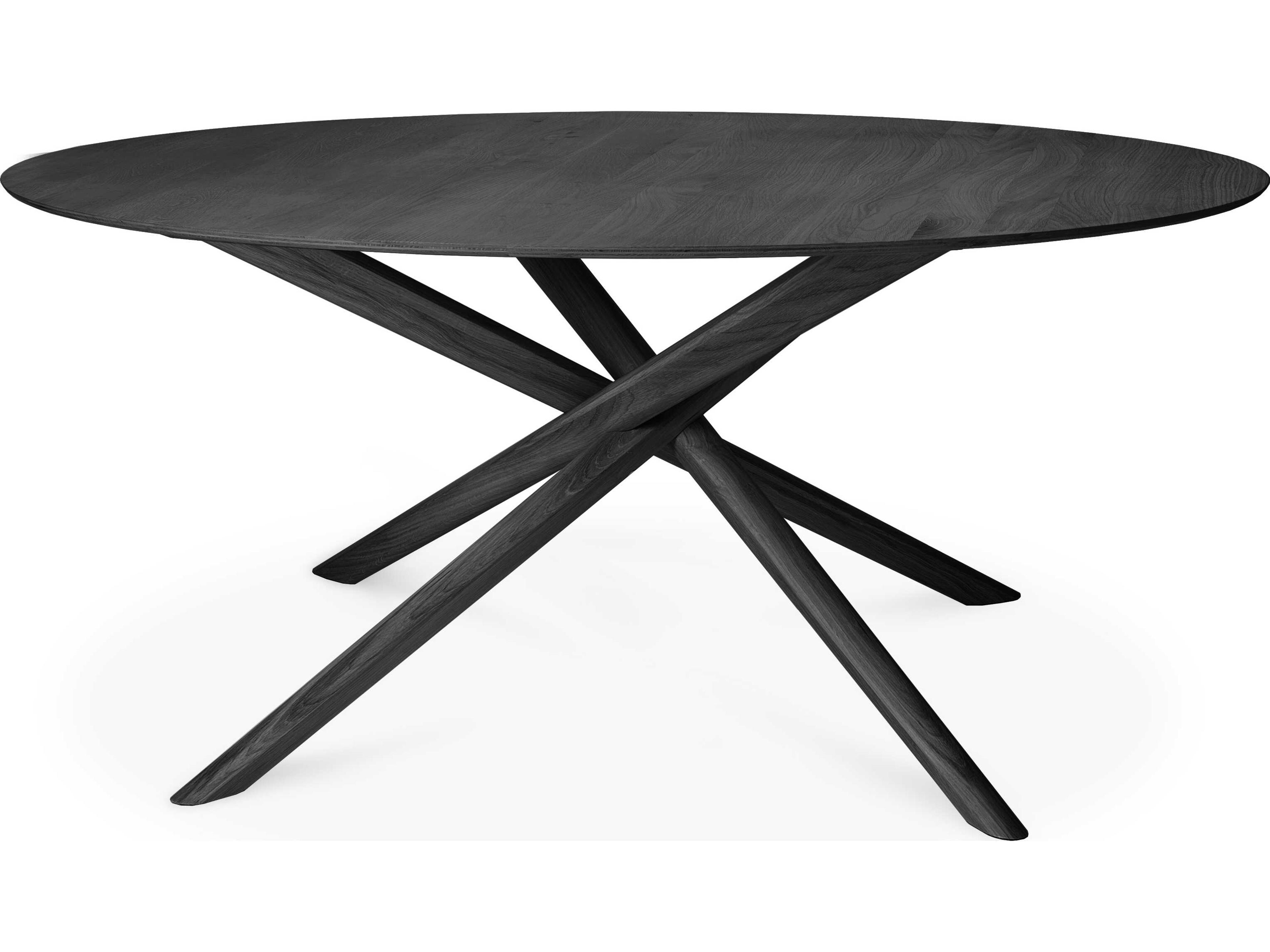 Ethnicraft Mikado Oak Black Dining Table