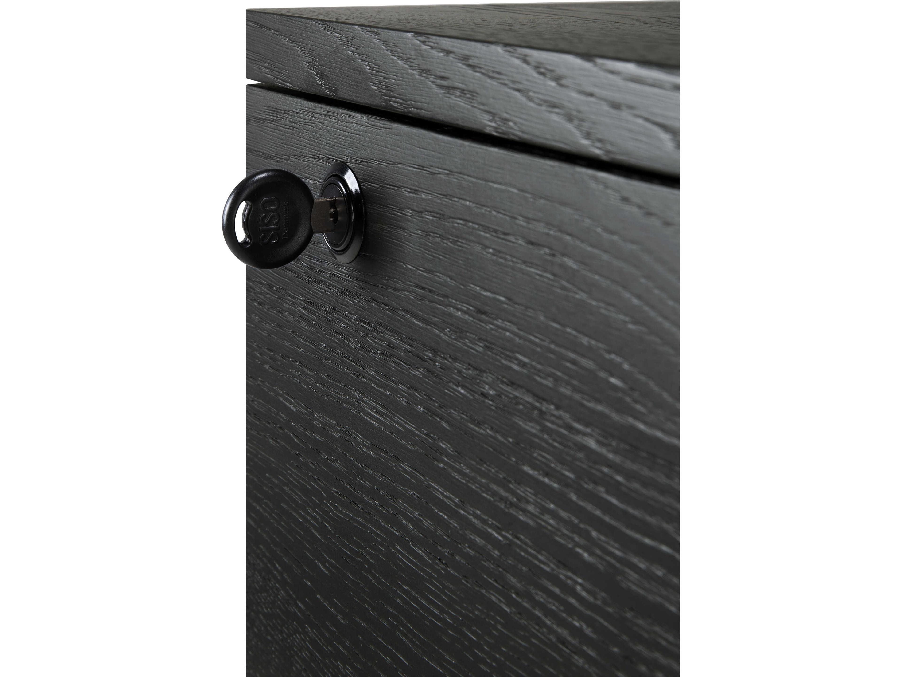 Ethnicraft Billy Oak Black Drawer Unit