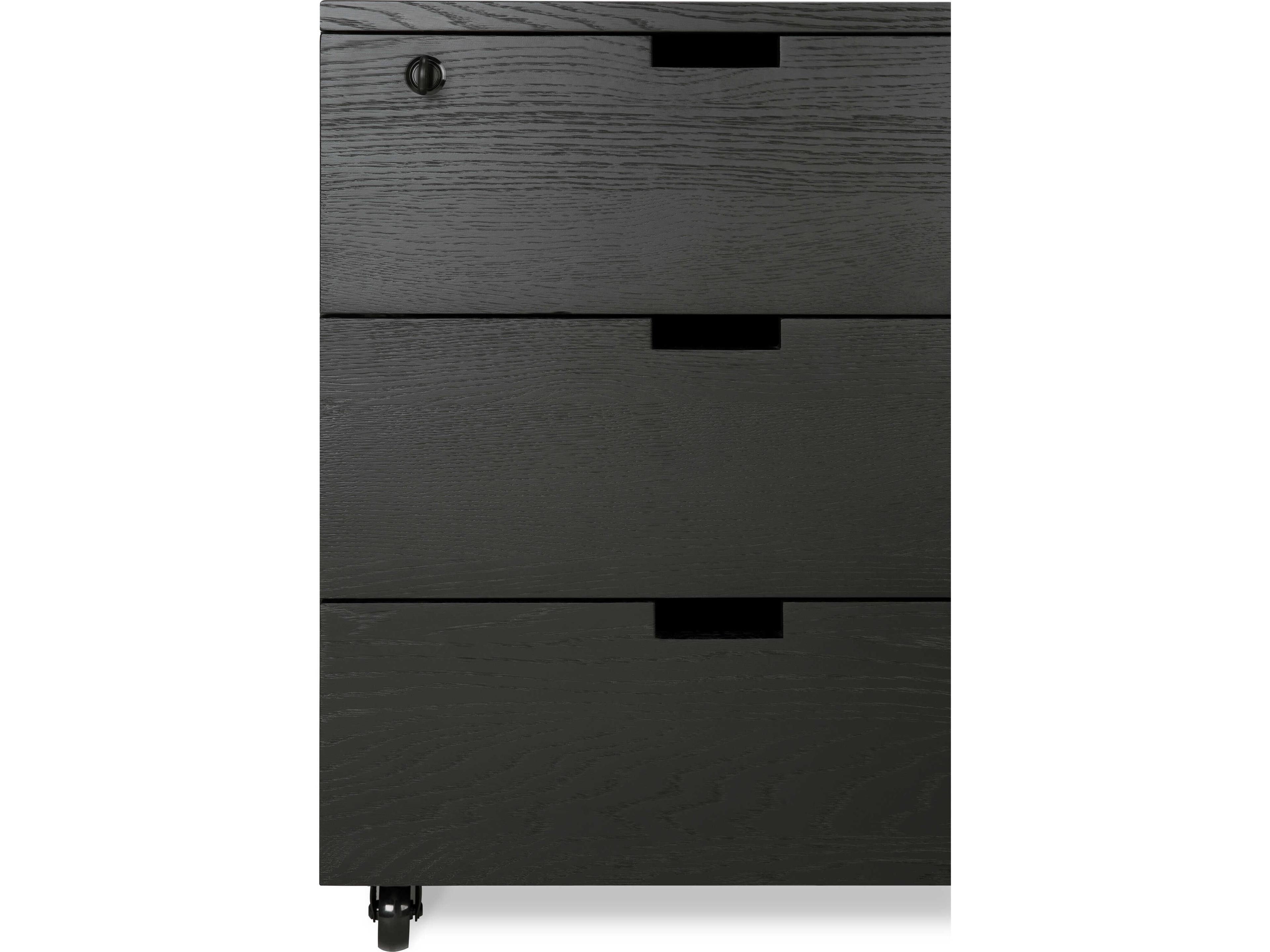 Ethnicraft Billy Oak Black Drawer Unit