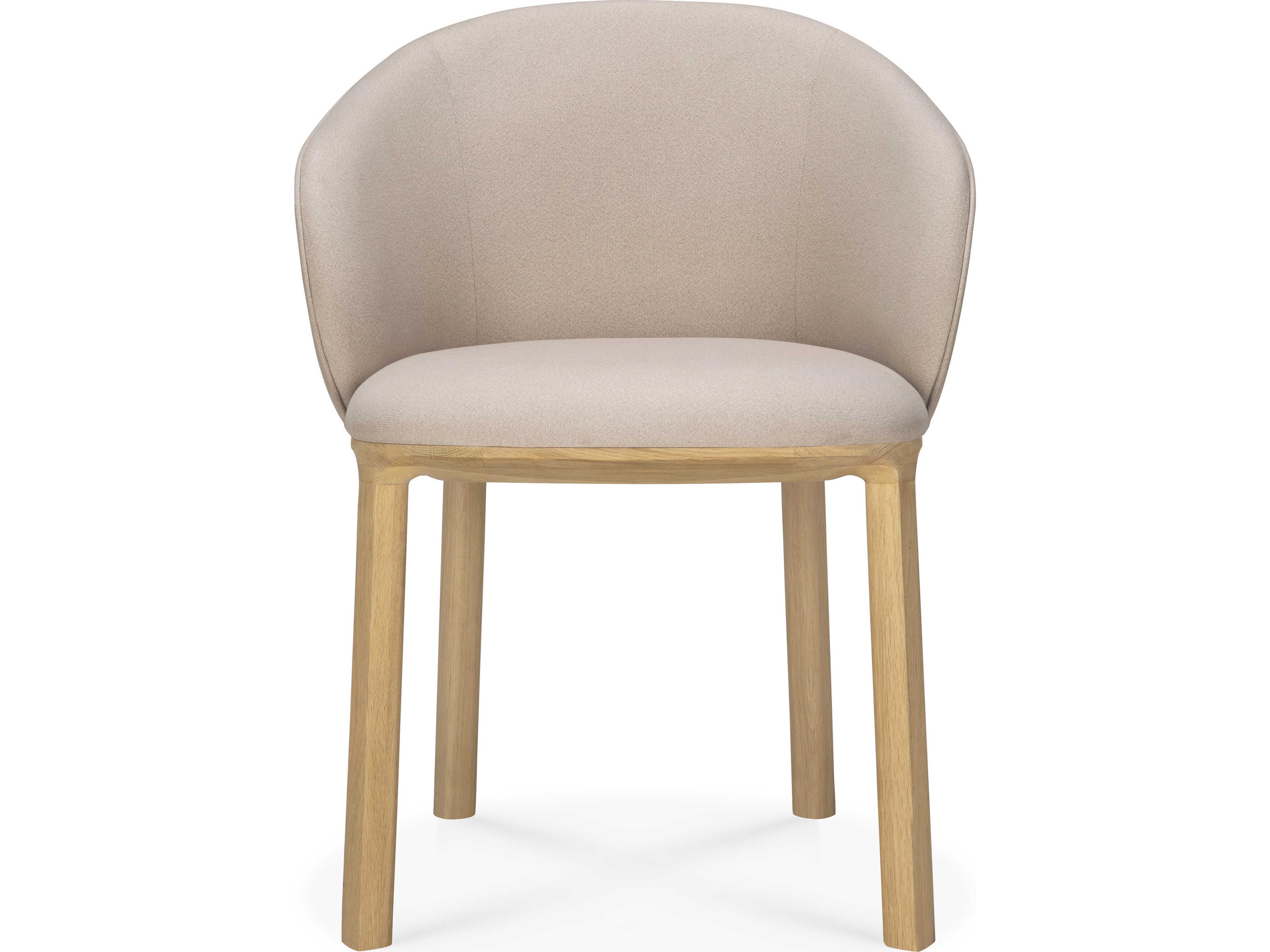 Ethnicraft Unda Oak and Salt Dining Chair