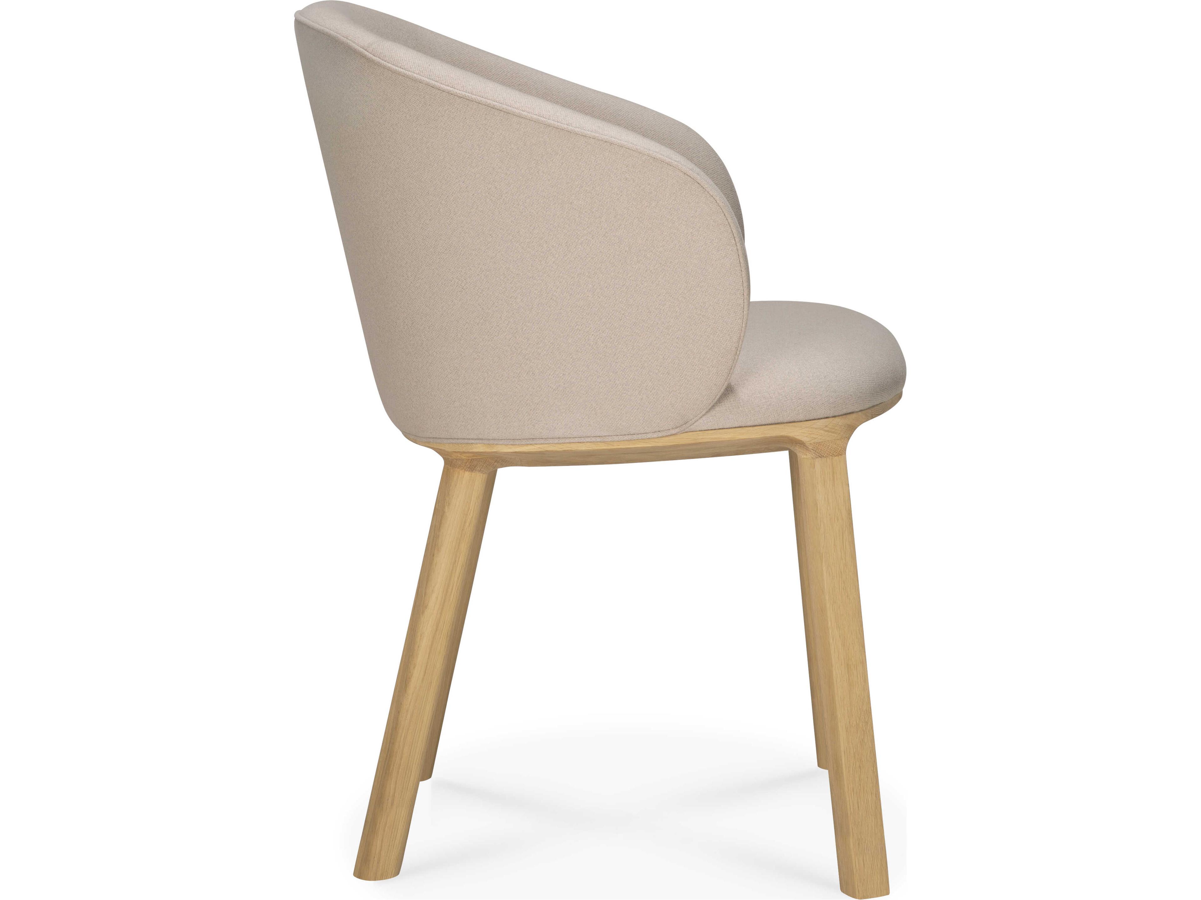 Ethnicraft Unda Oak and Salt Dining Chair