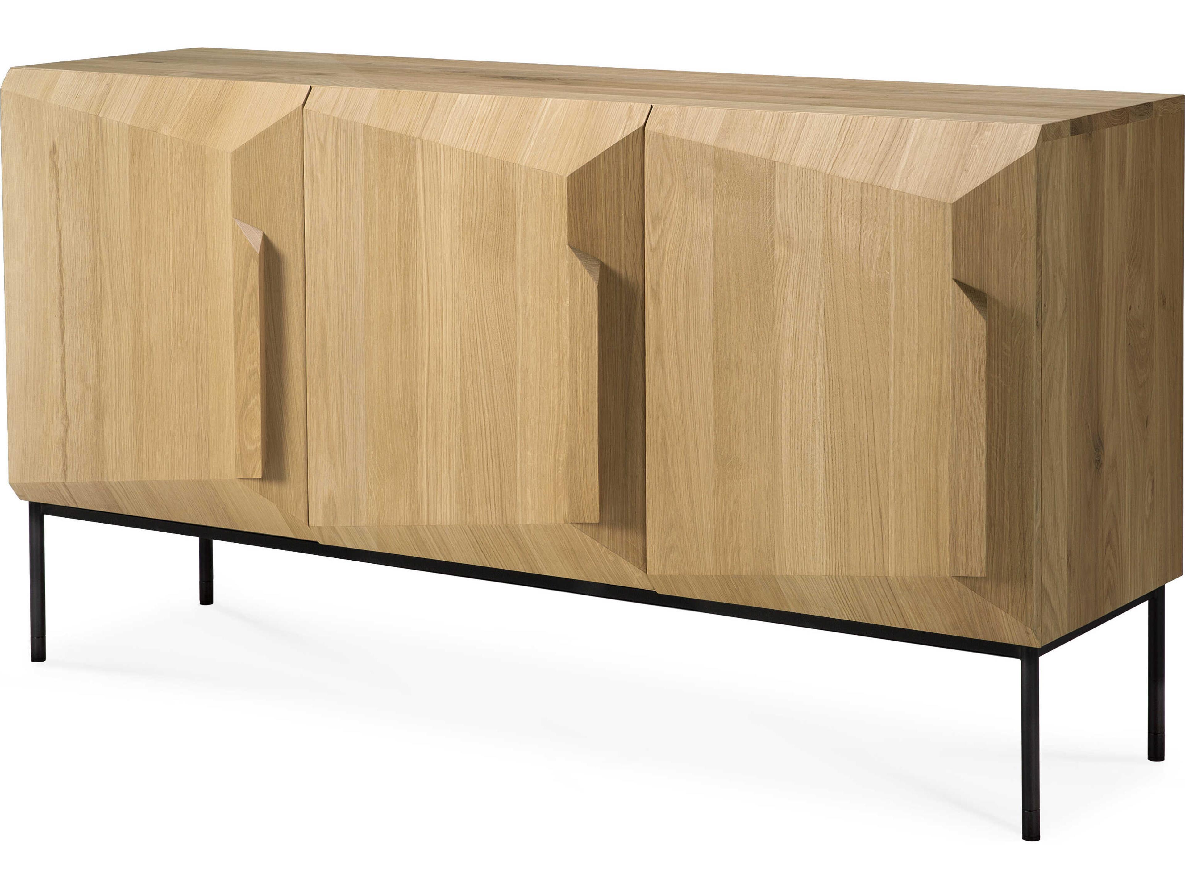 Stairs Sideboard 3-Door Solid Oak