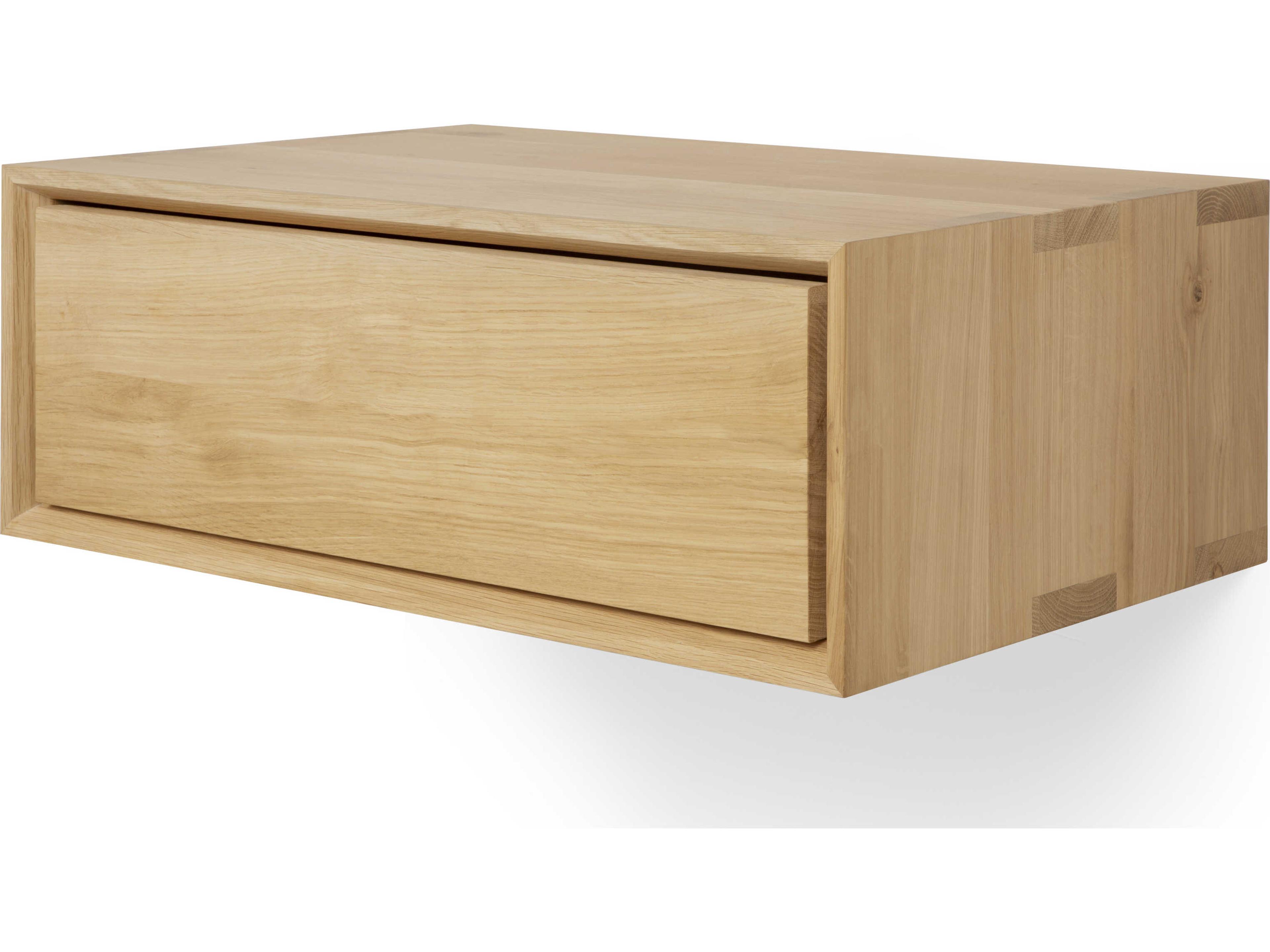Nordic II Hanging Bedside Table Solid Oak