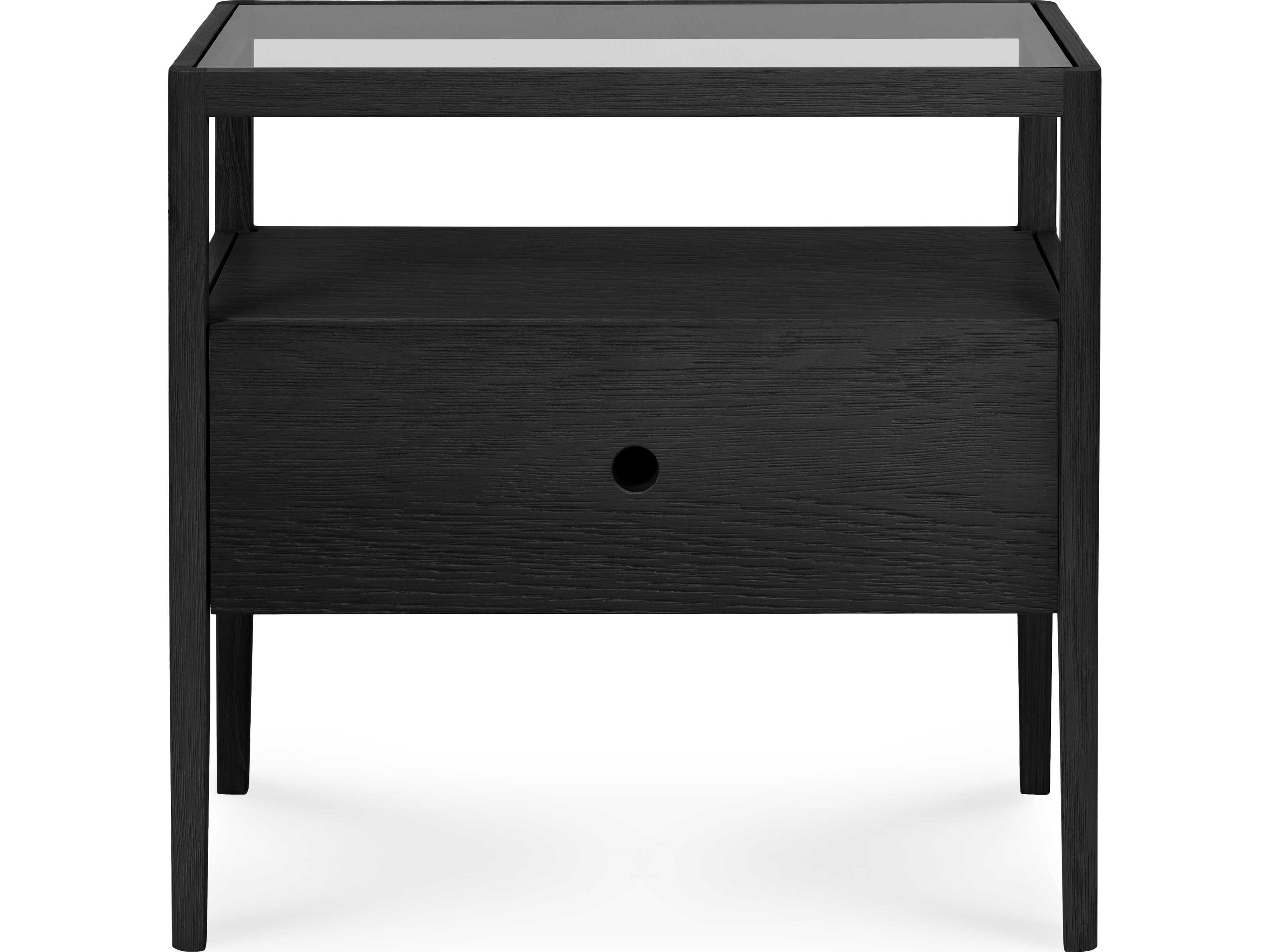 Ethnicraft Spindle Oak Black Bedside Table