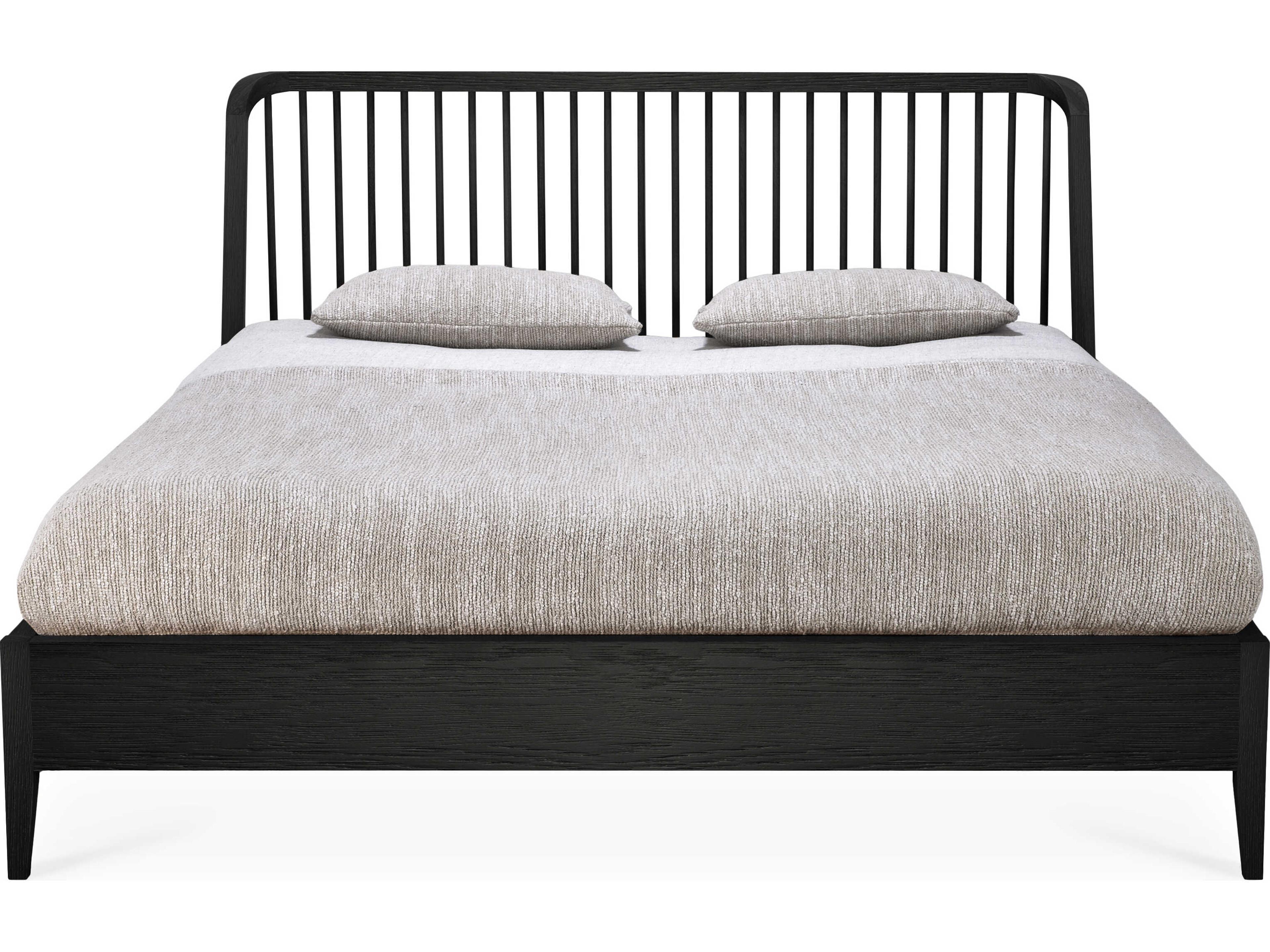 Ethnicraft Spindle Oak Black Bed