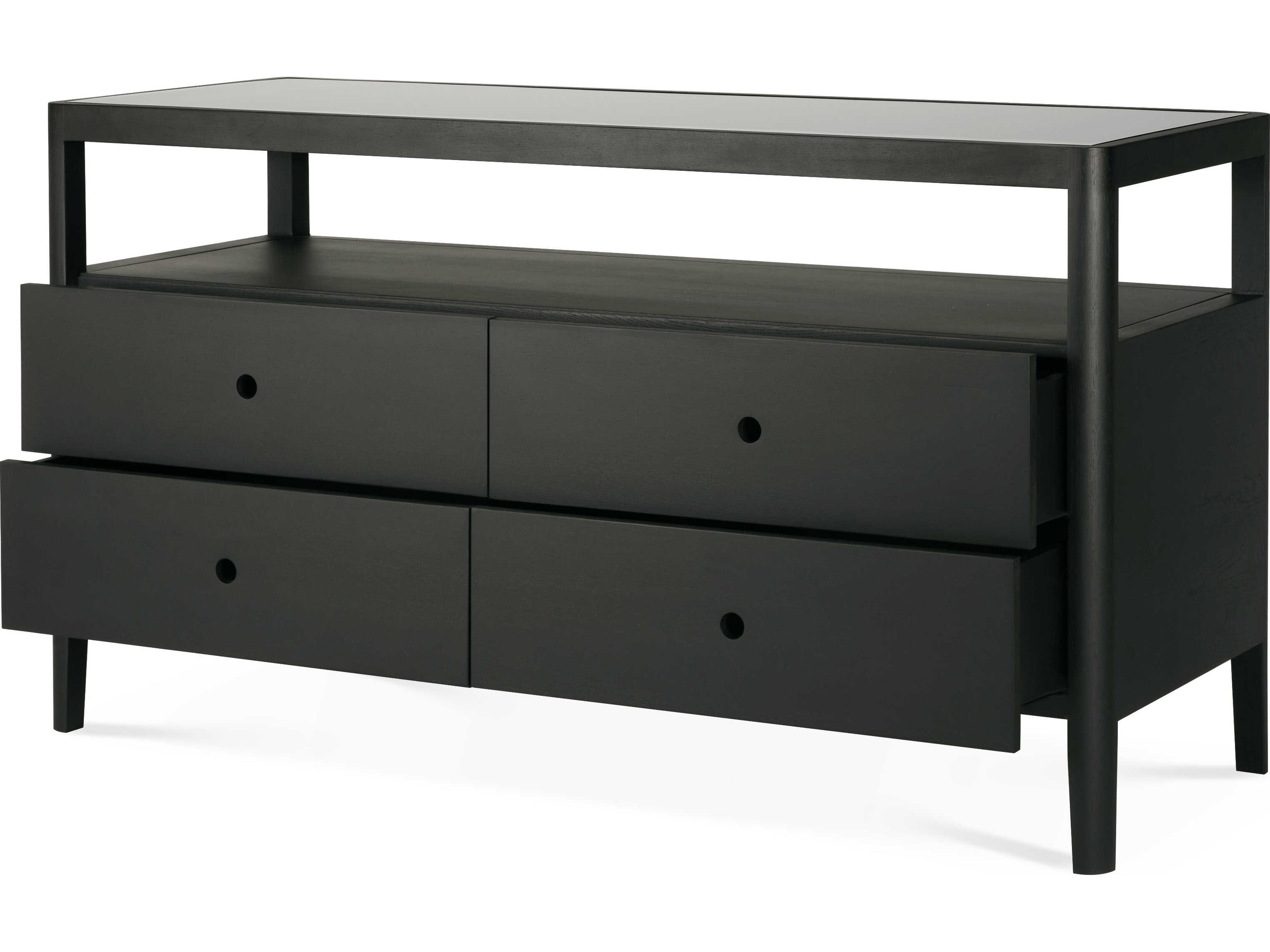 Ethnicraft Spindle Oak Black Dresser