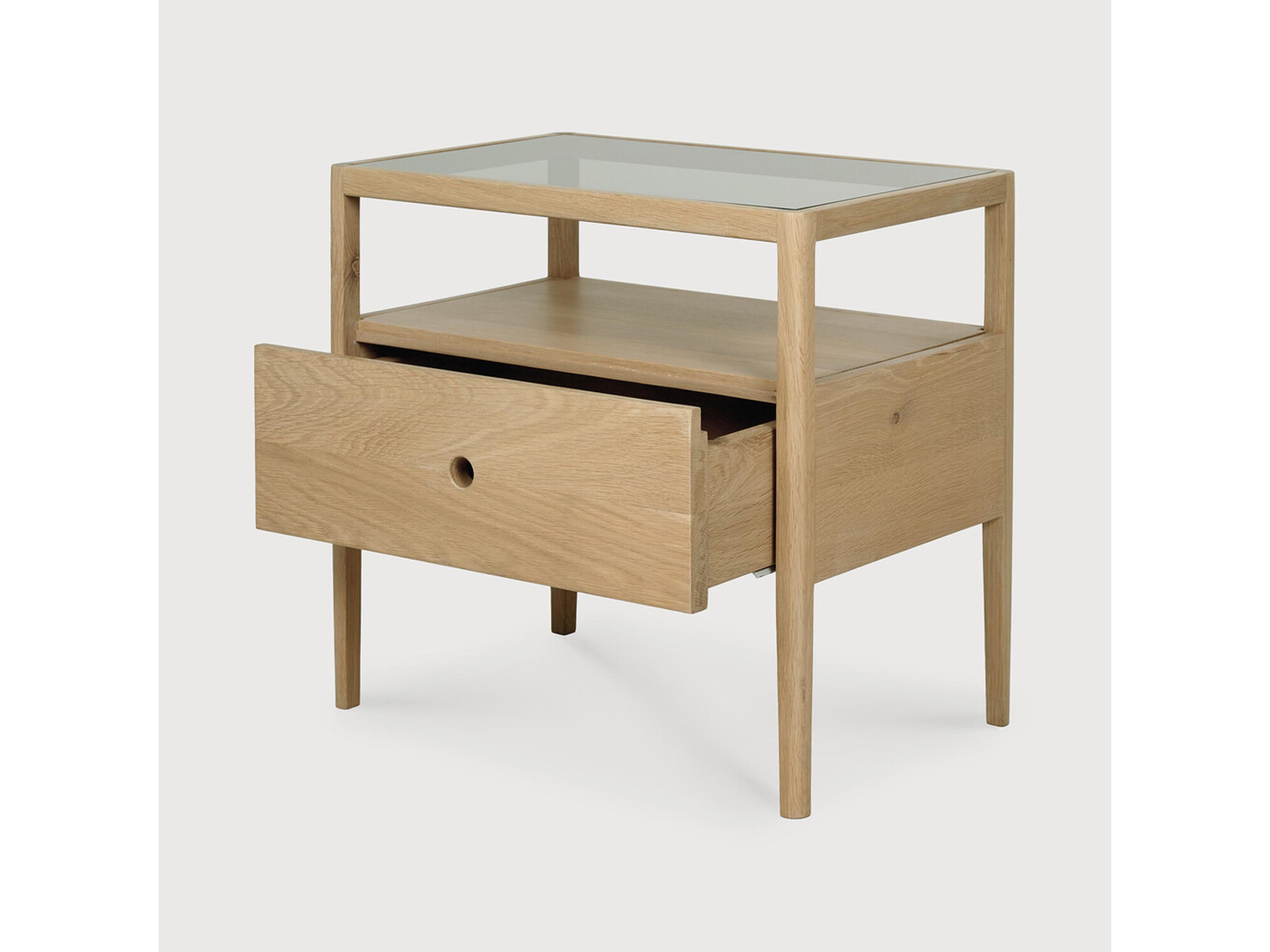 Ethnicraft Spindle Oak Bedside Table