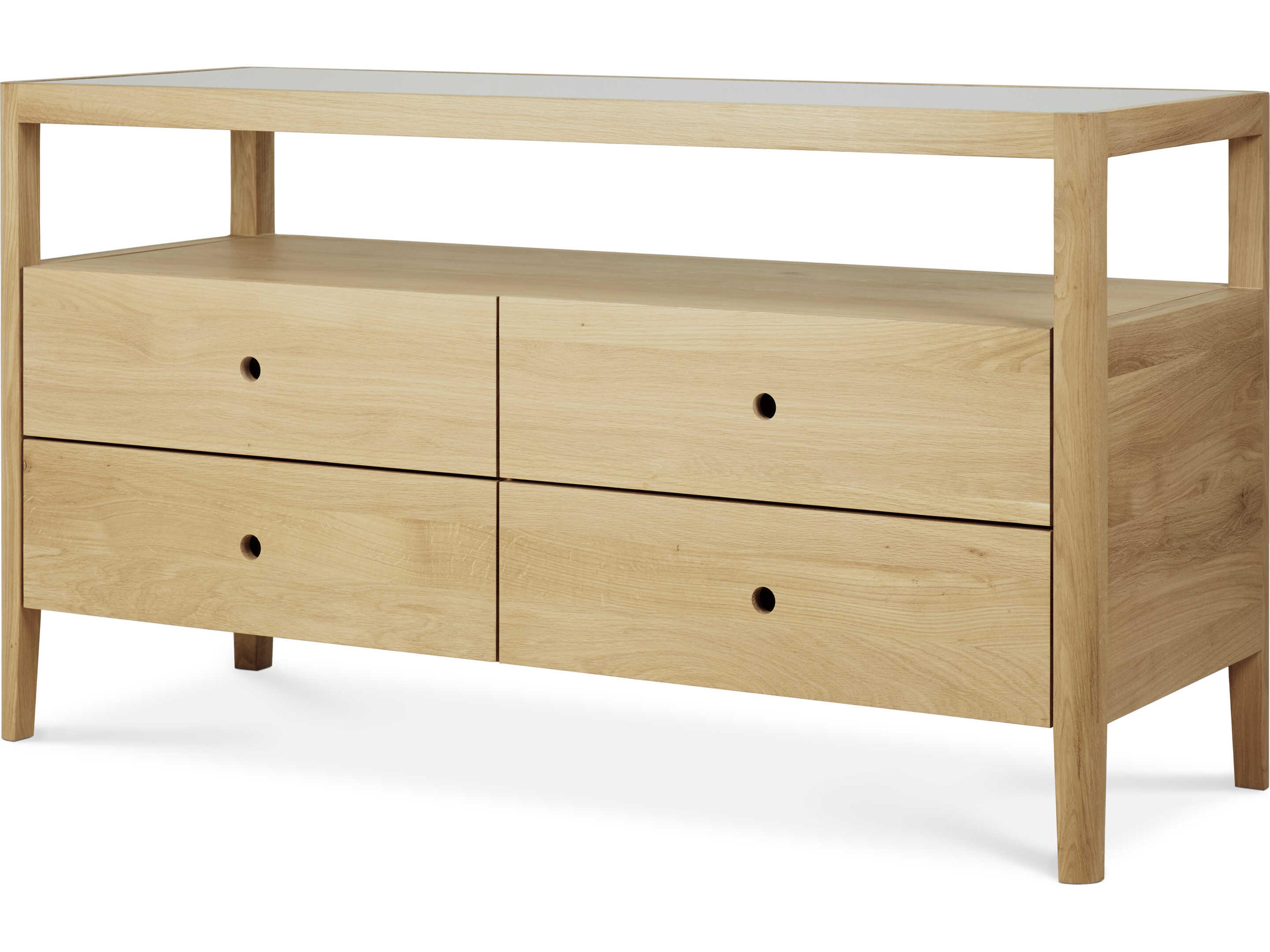 Spindle Oak Dresser 4-Drawer