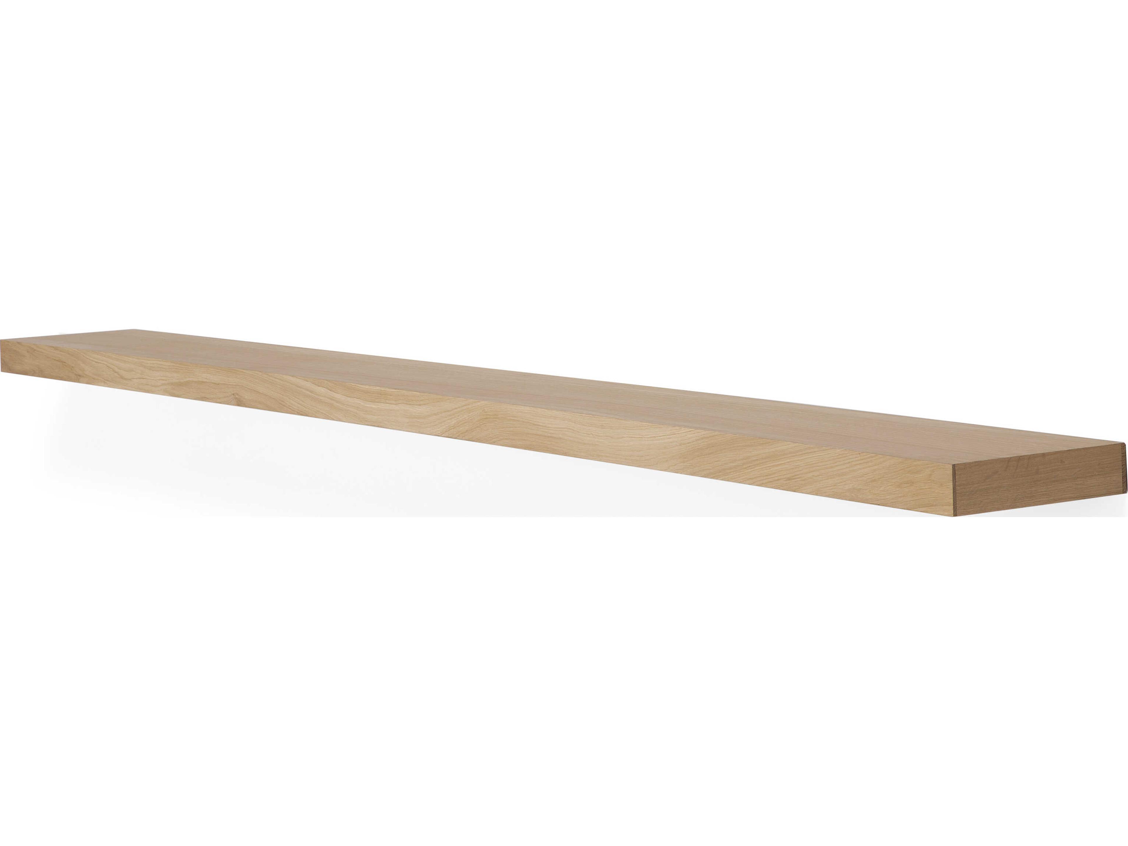 Oak Wall Shelf Minimalist Floating Display