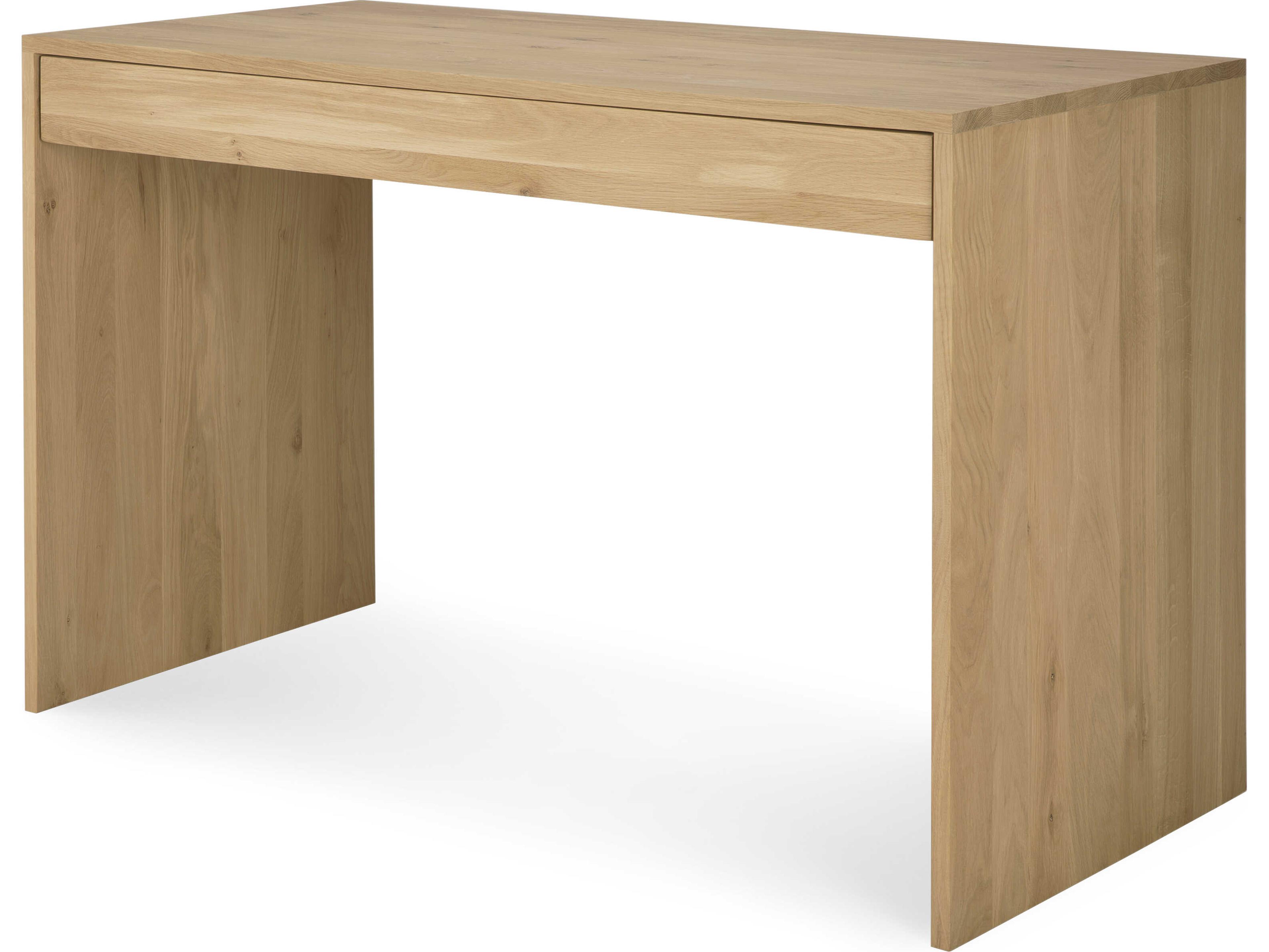 Wave Oak Desk Solid Wood Writing Desk