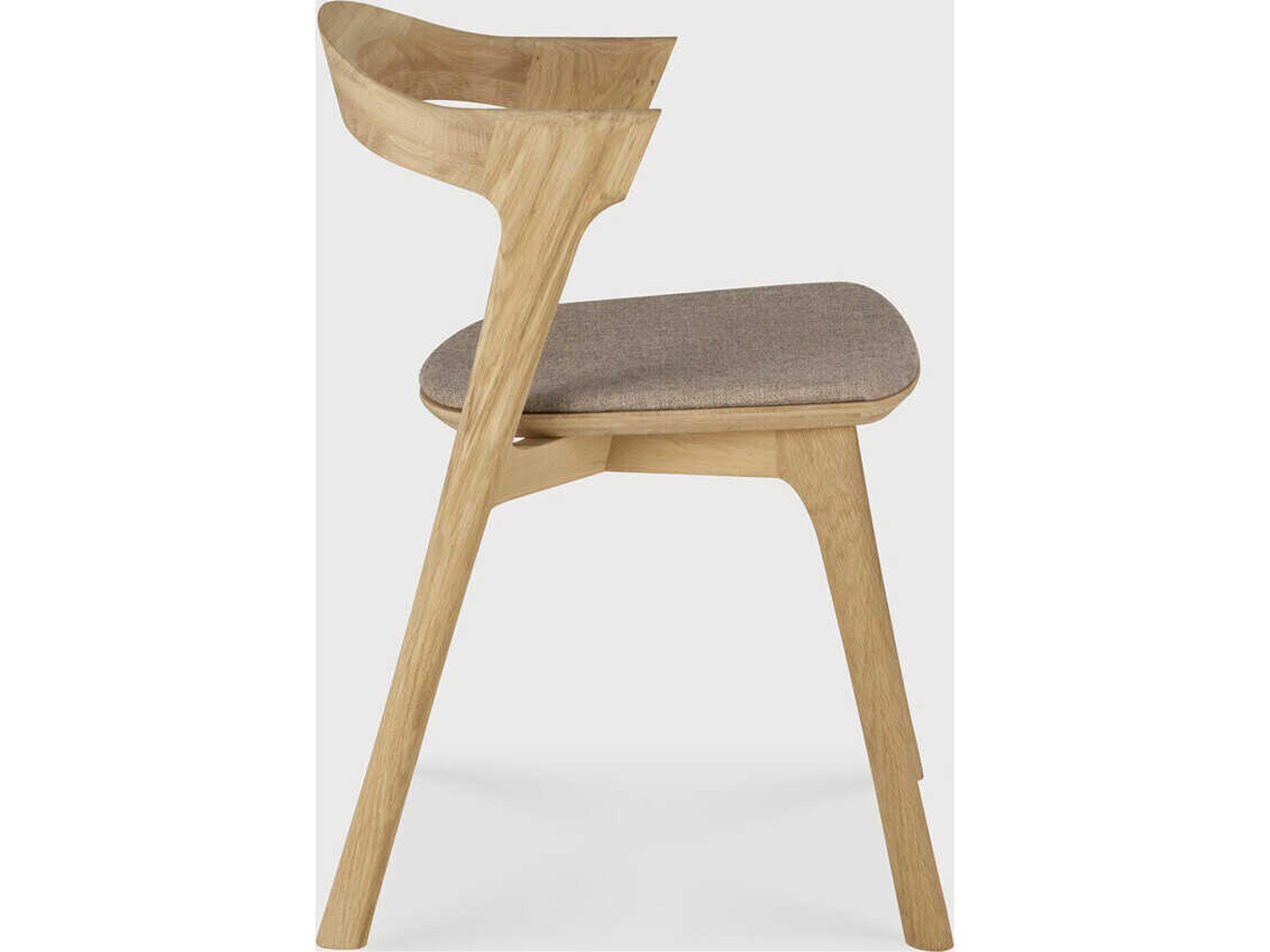 Ethnicraft Bok Oak and Warm Grey Dining Chair