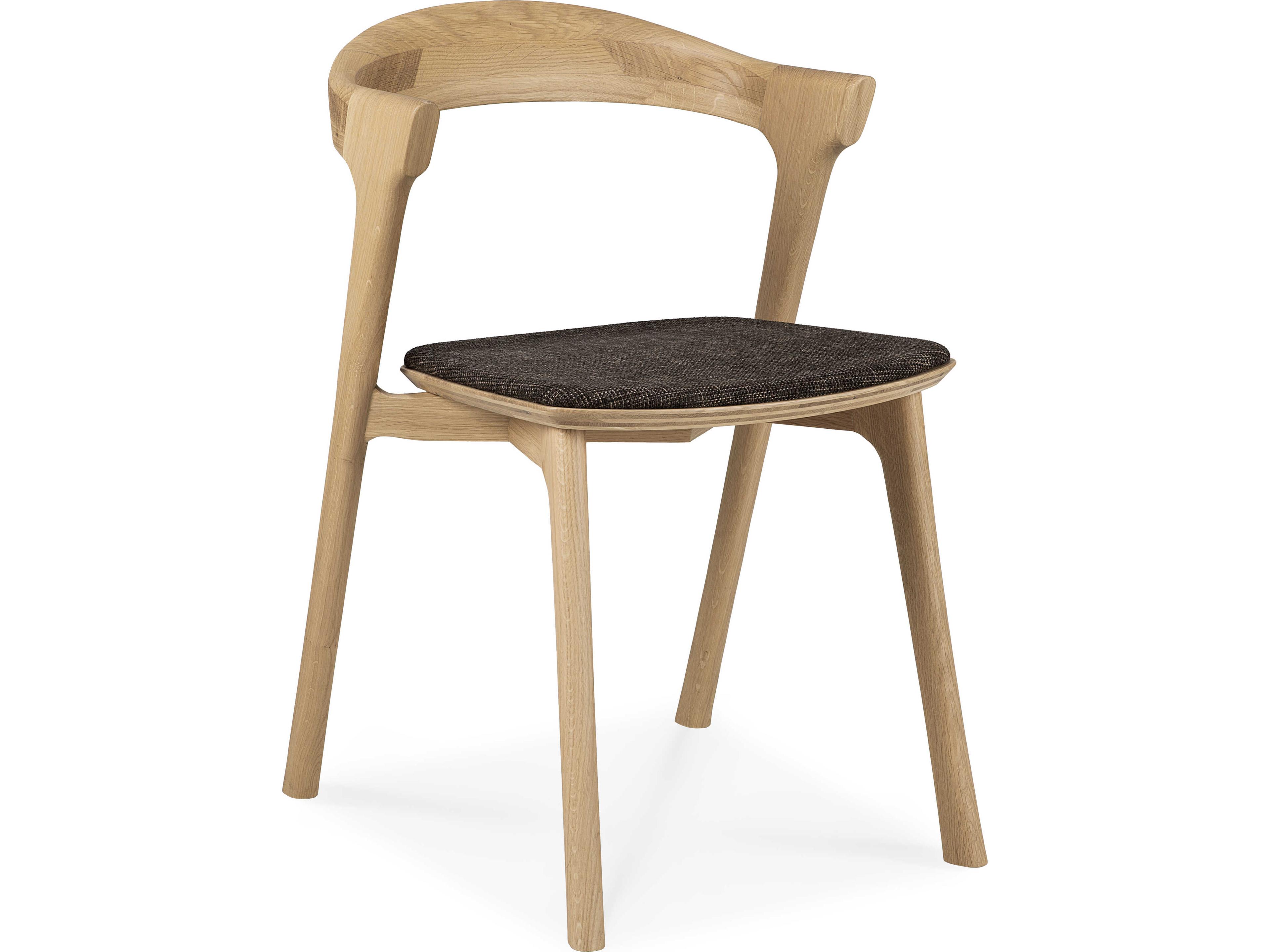 Bok Oak and Dark Brown Dining Chair