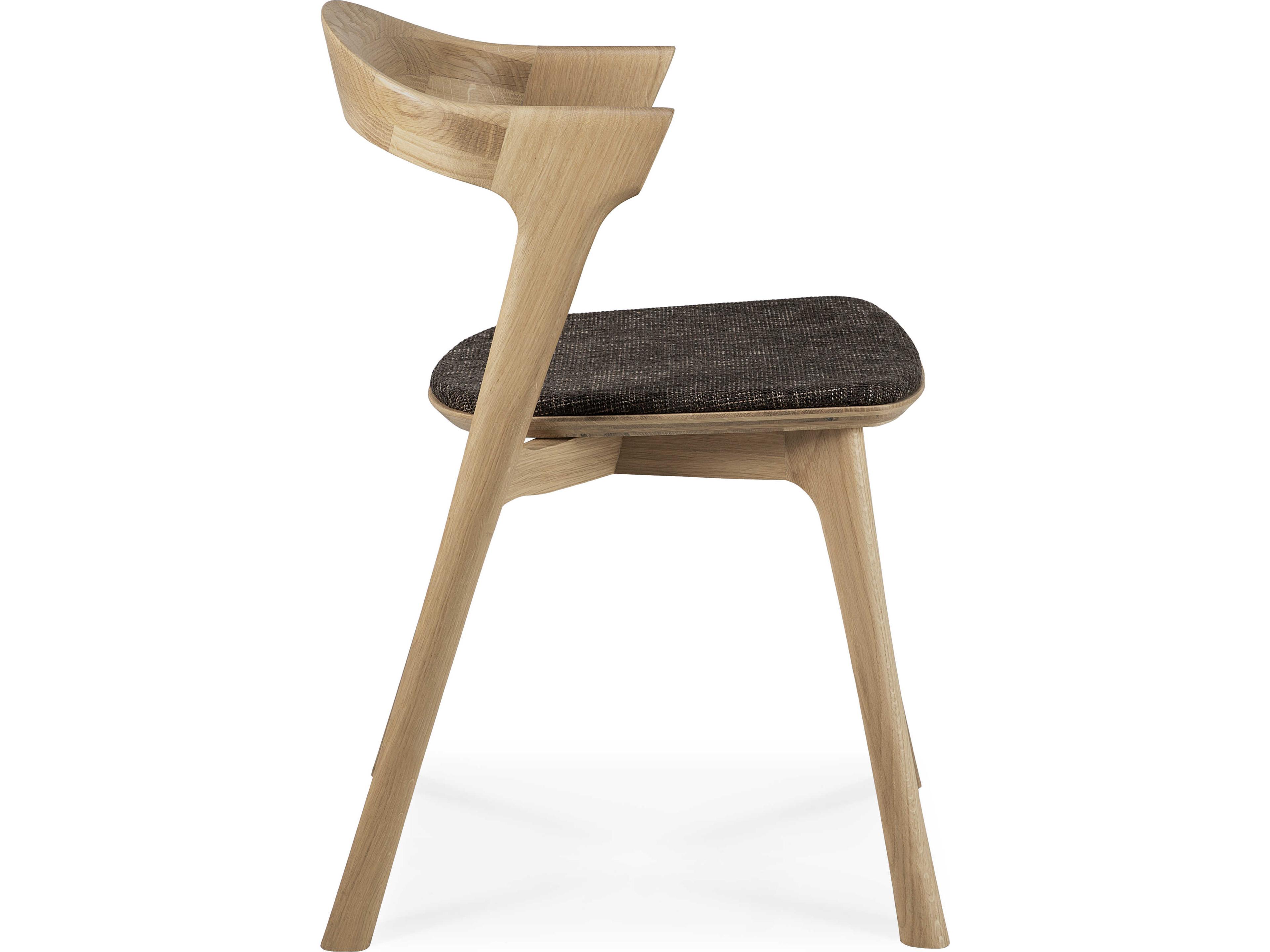 Ethnicraft Bok Oak and Dark Brown Dining Chair