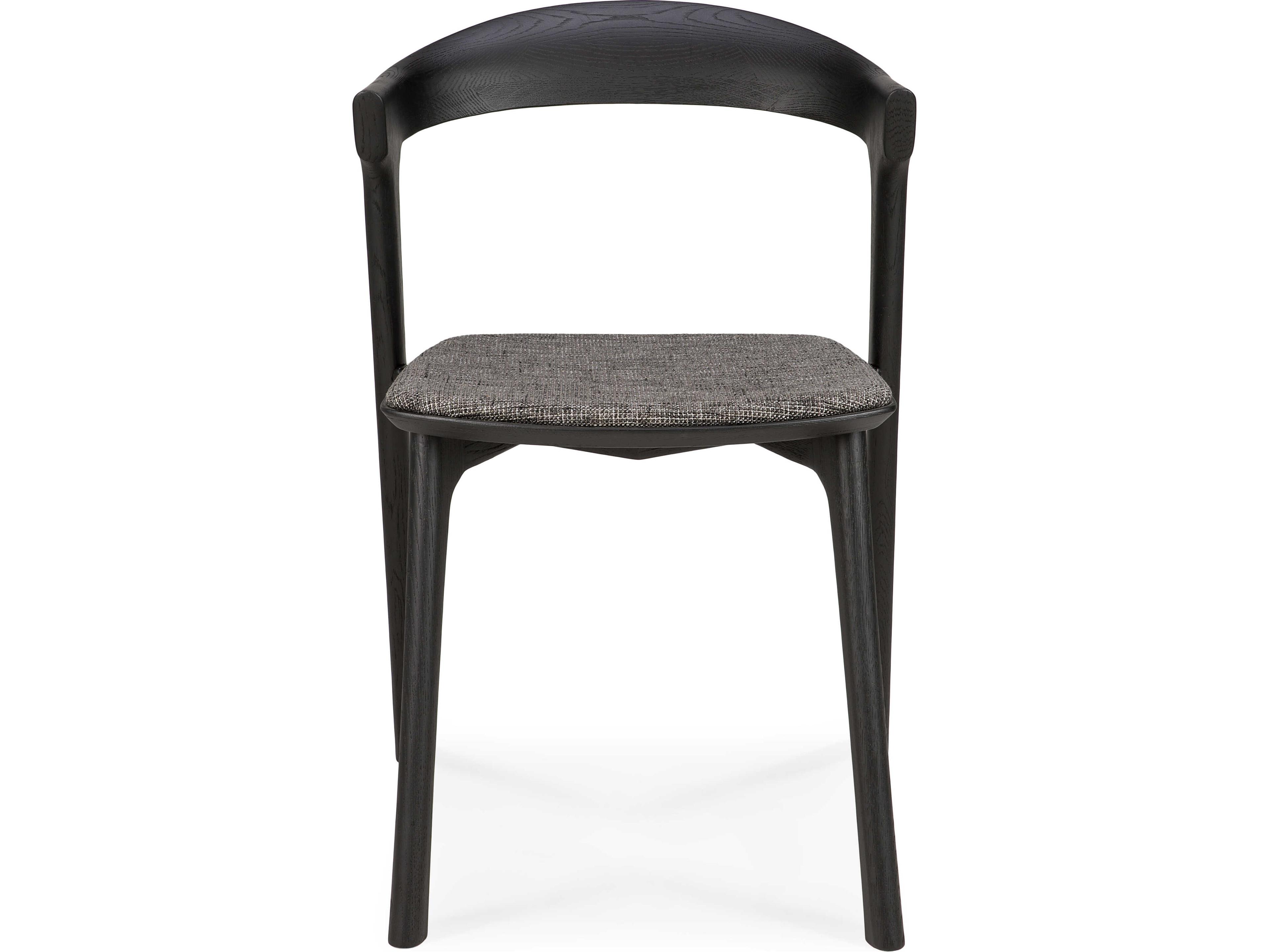 Ethnicraft Bok Oak Black and Grey Dining Chair
