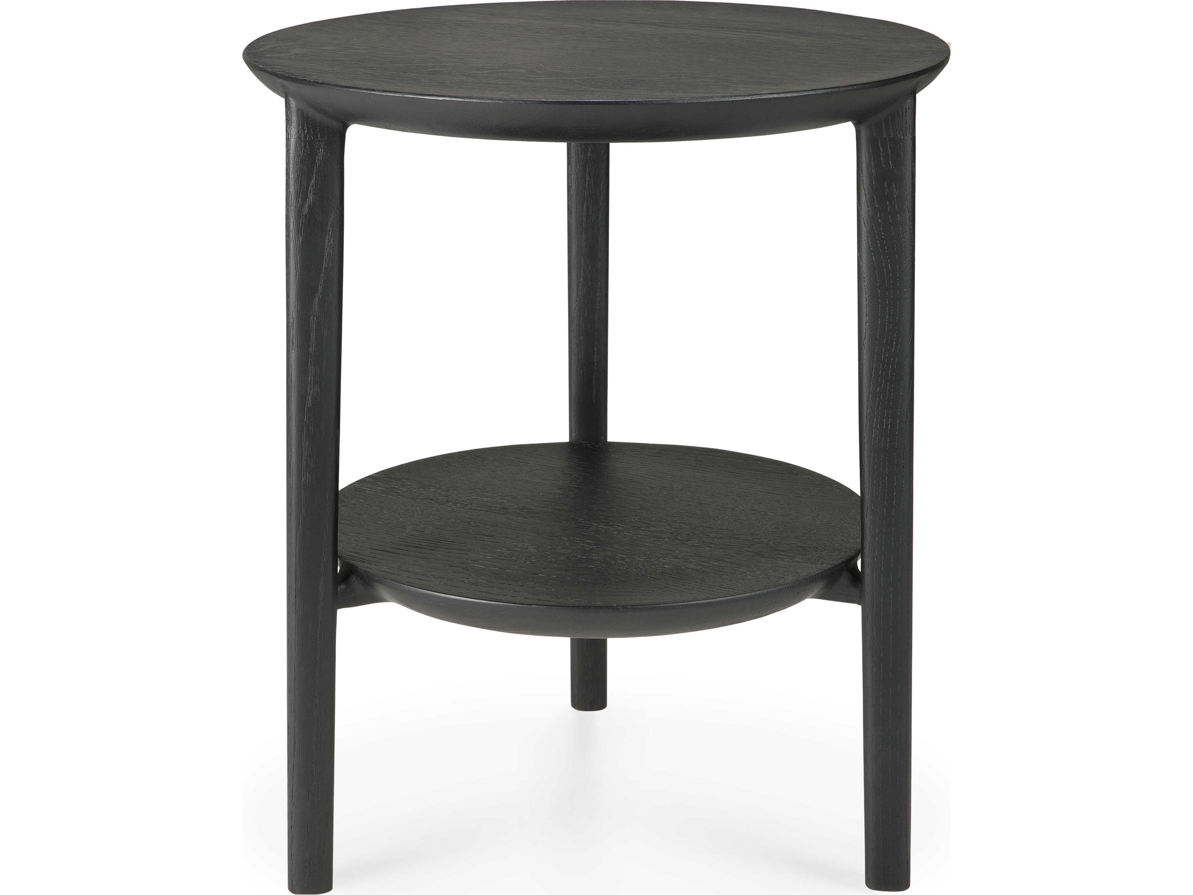 Bok Side Table in Black Oak