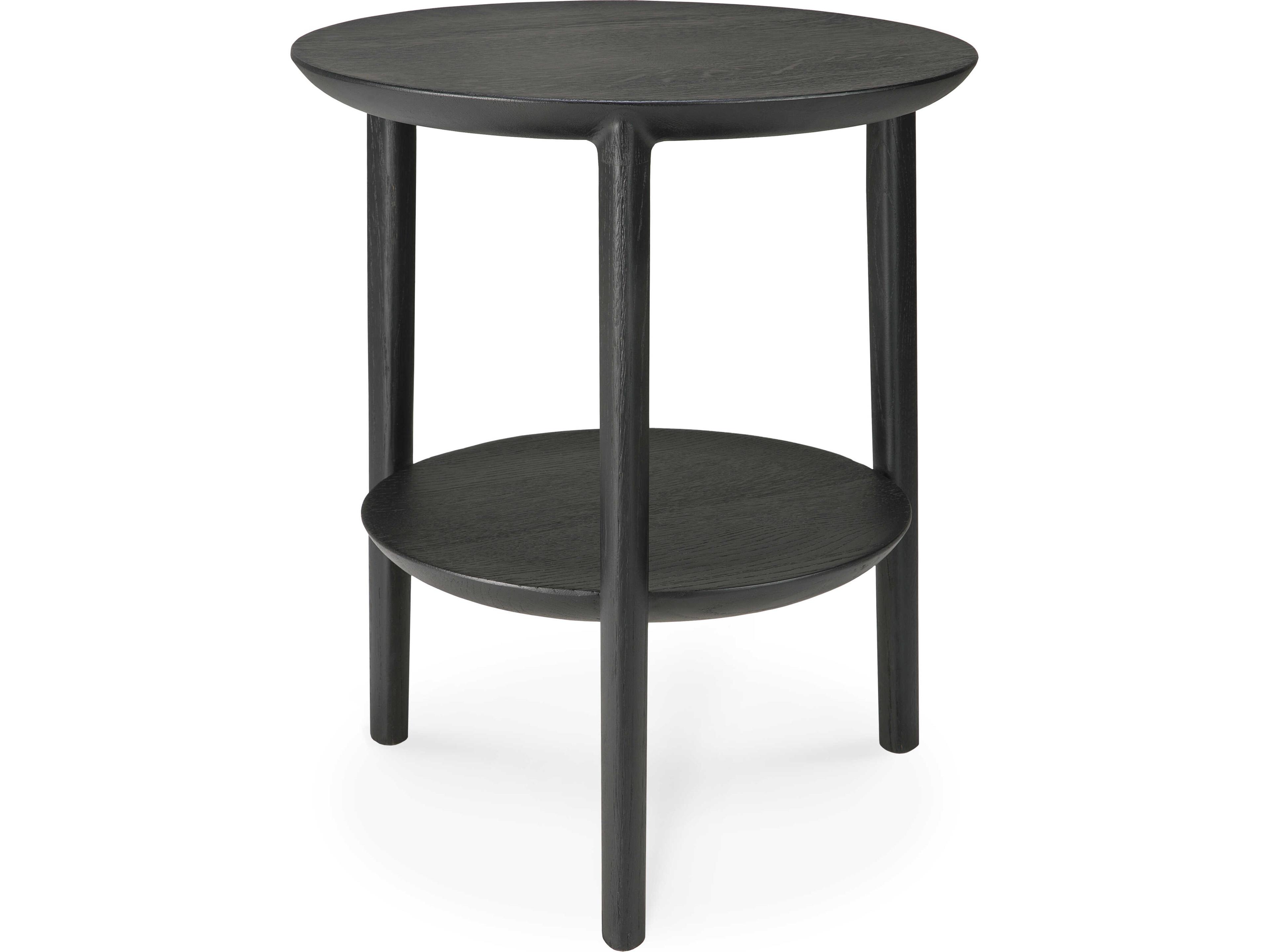 Ethnicraft Bok Oak Black Side Table