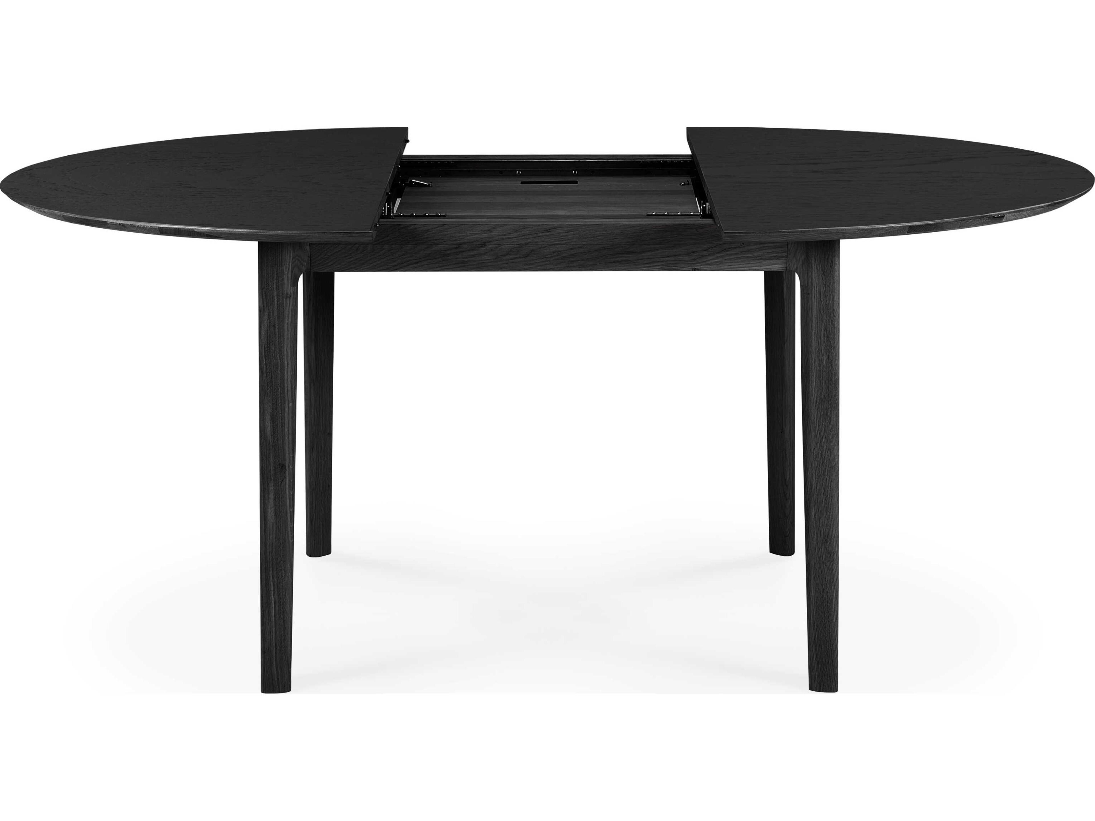 Ethnicraft Bok Oak Black Extendable Dining Table