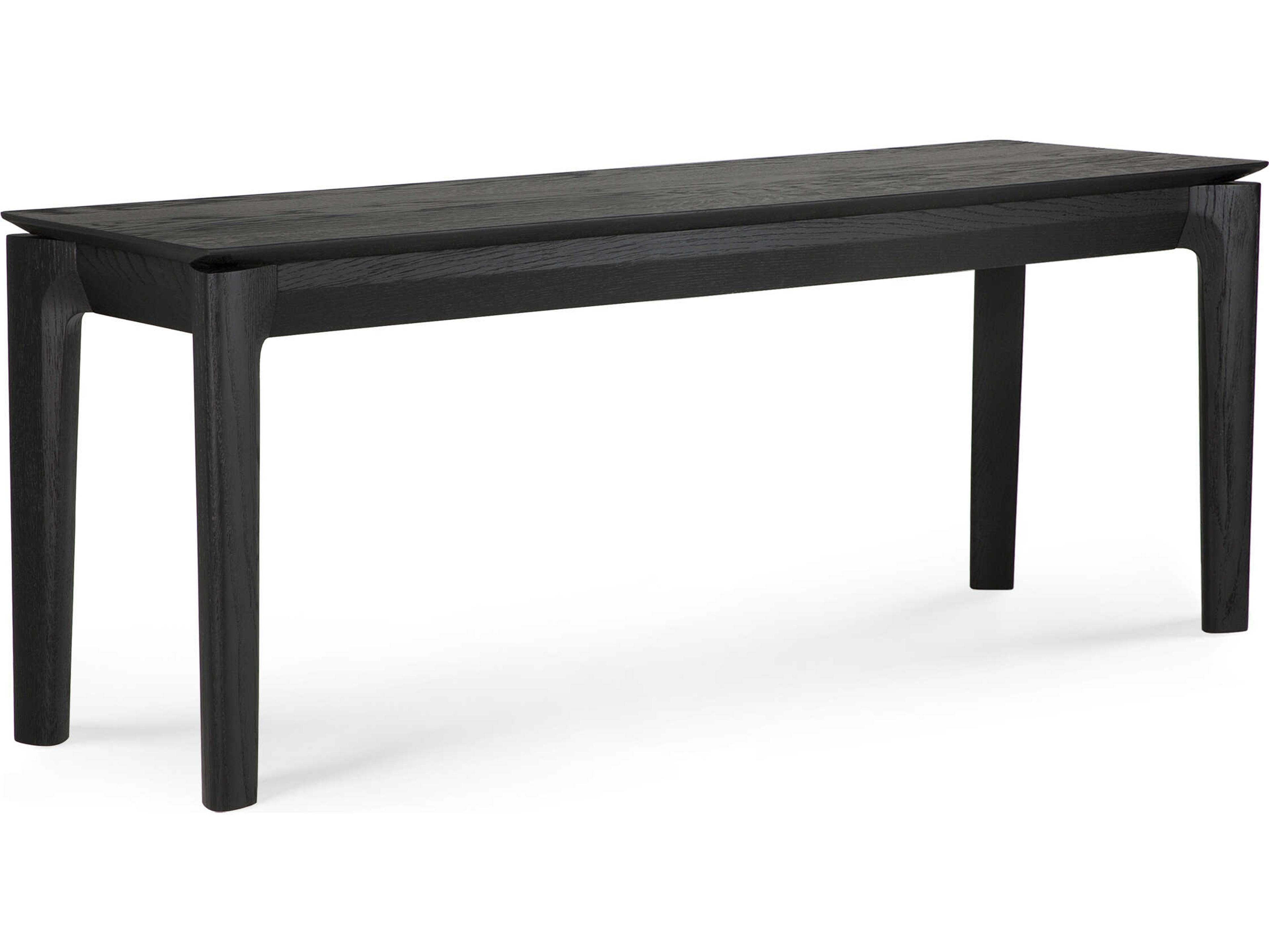 Bok Oak Black Bench