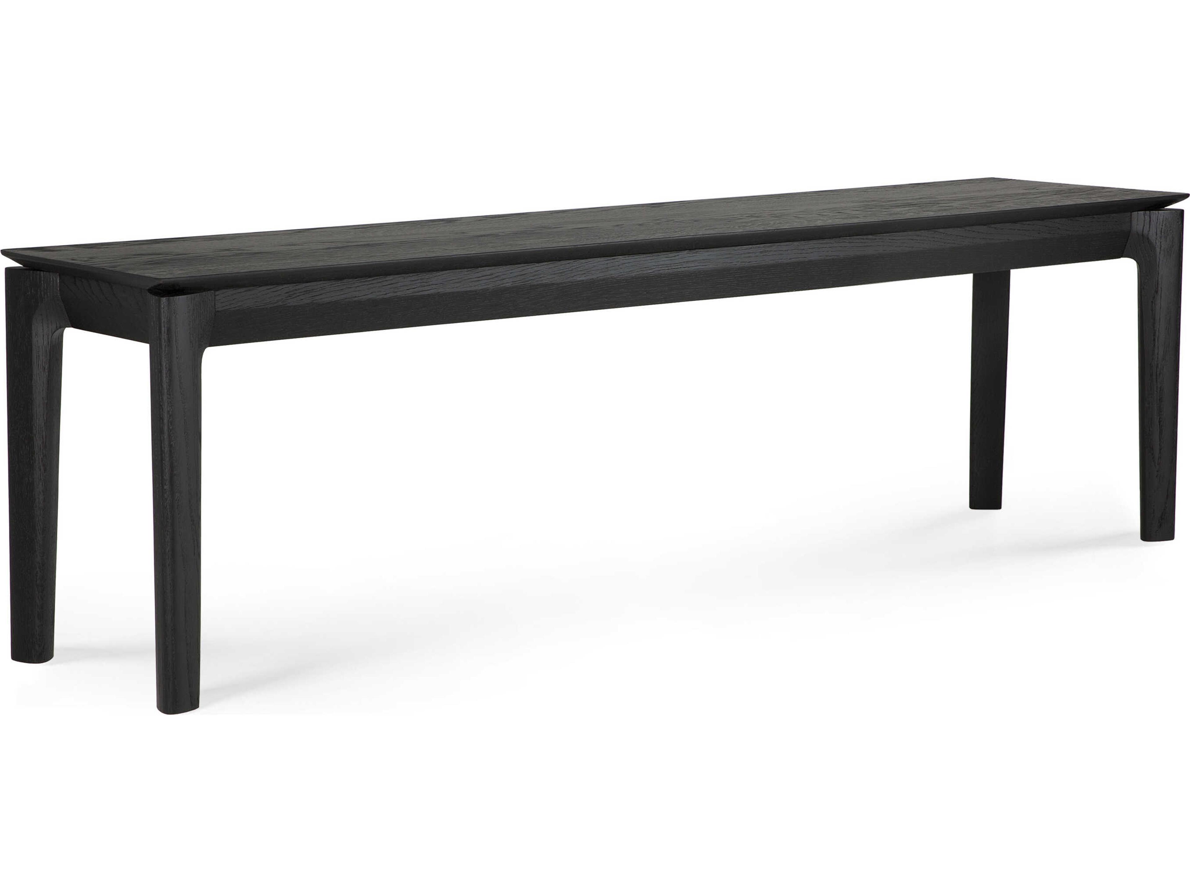 Bok Oak Black Bench