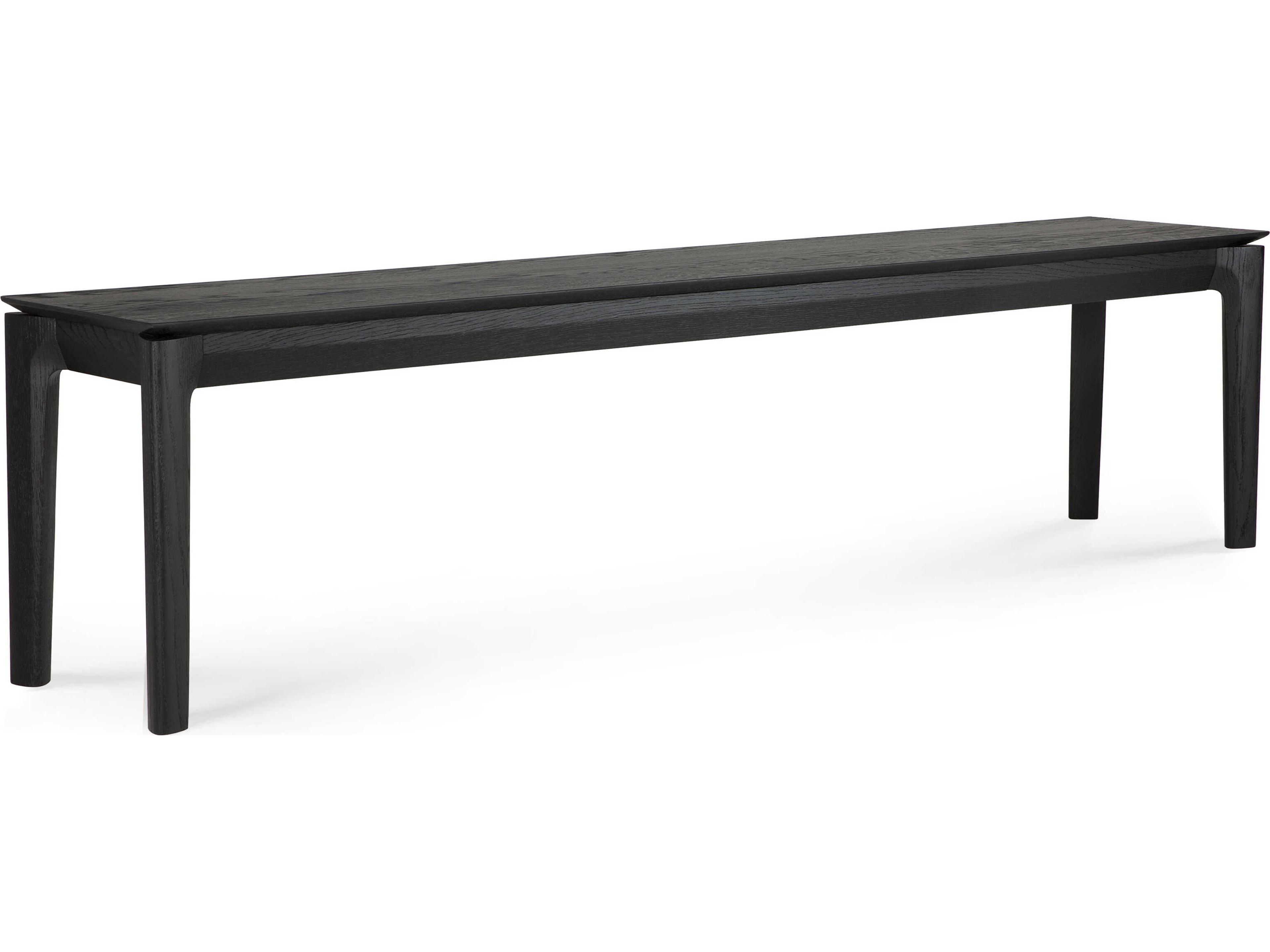 Bok Oak Black Bench