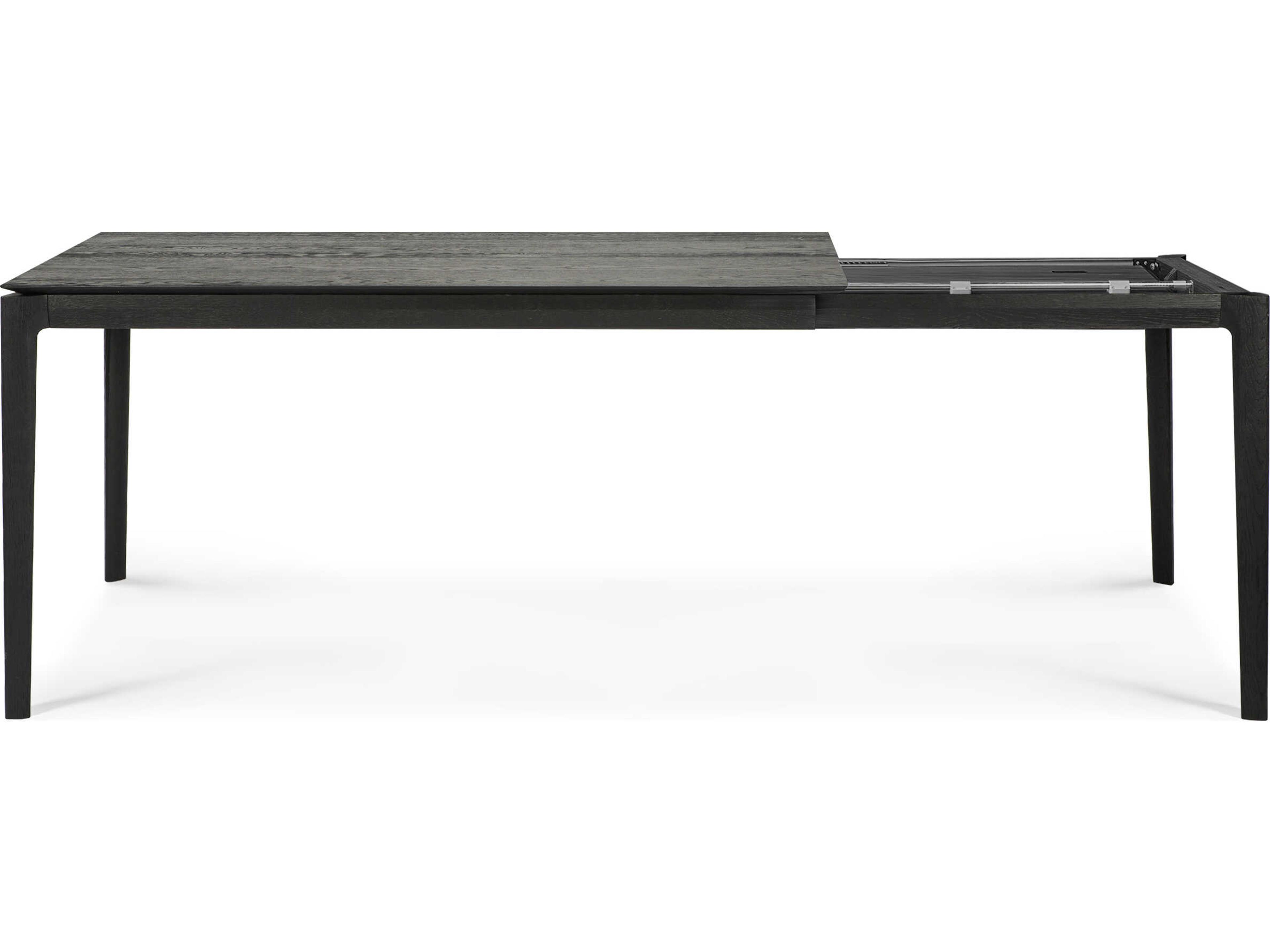 Ethnicraft Bok Oak Black Extendable Dining Table
