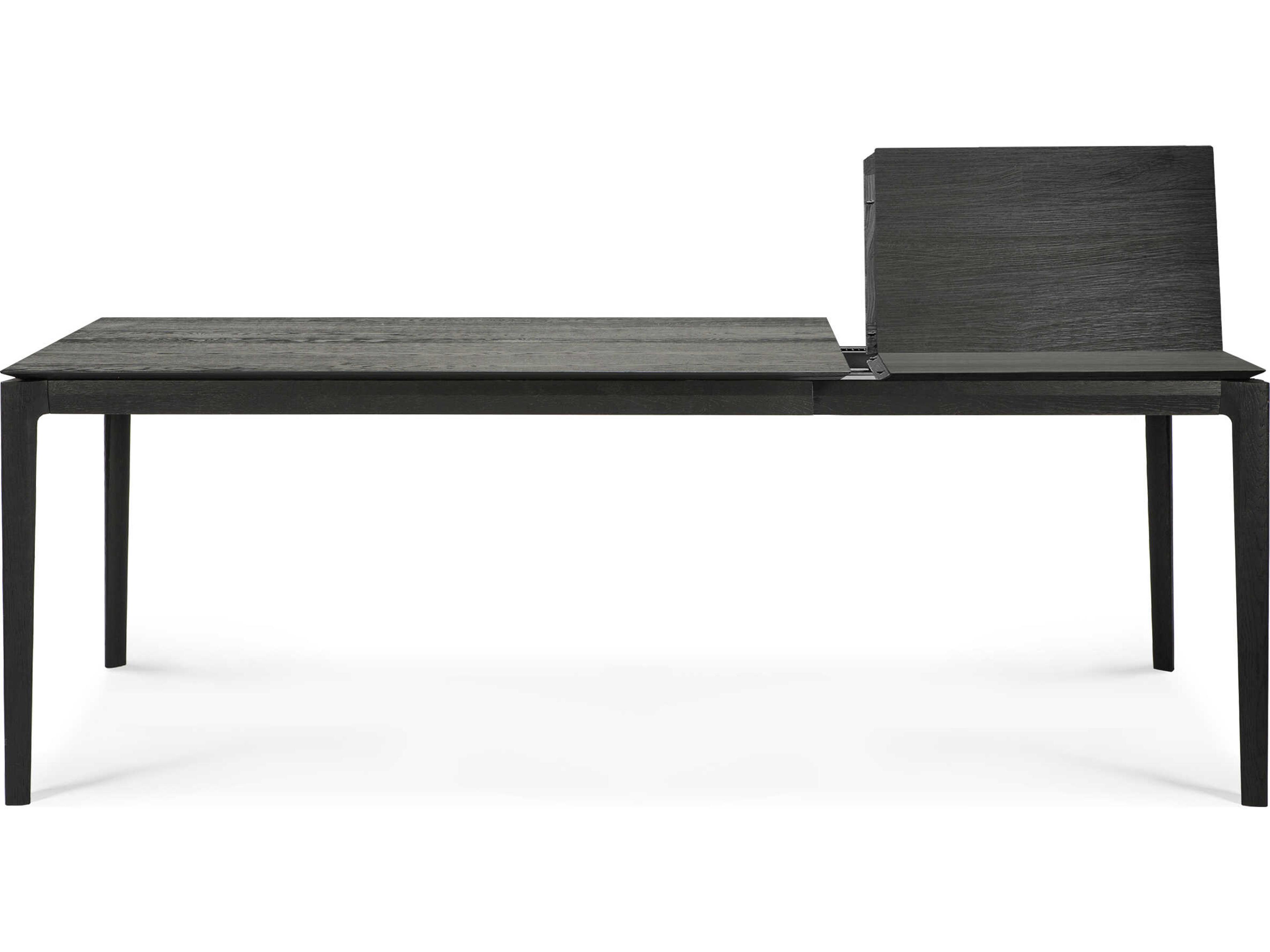 Ethnicraft Bok Oak Black Extendable Dining Table