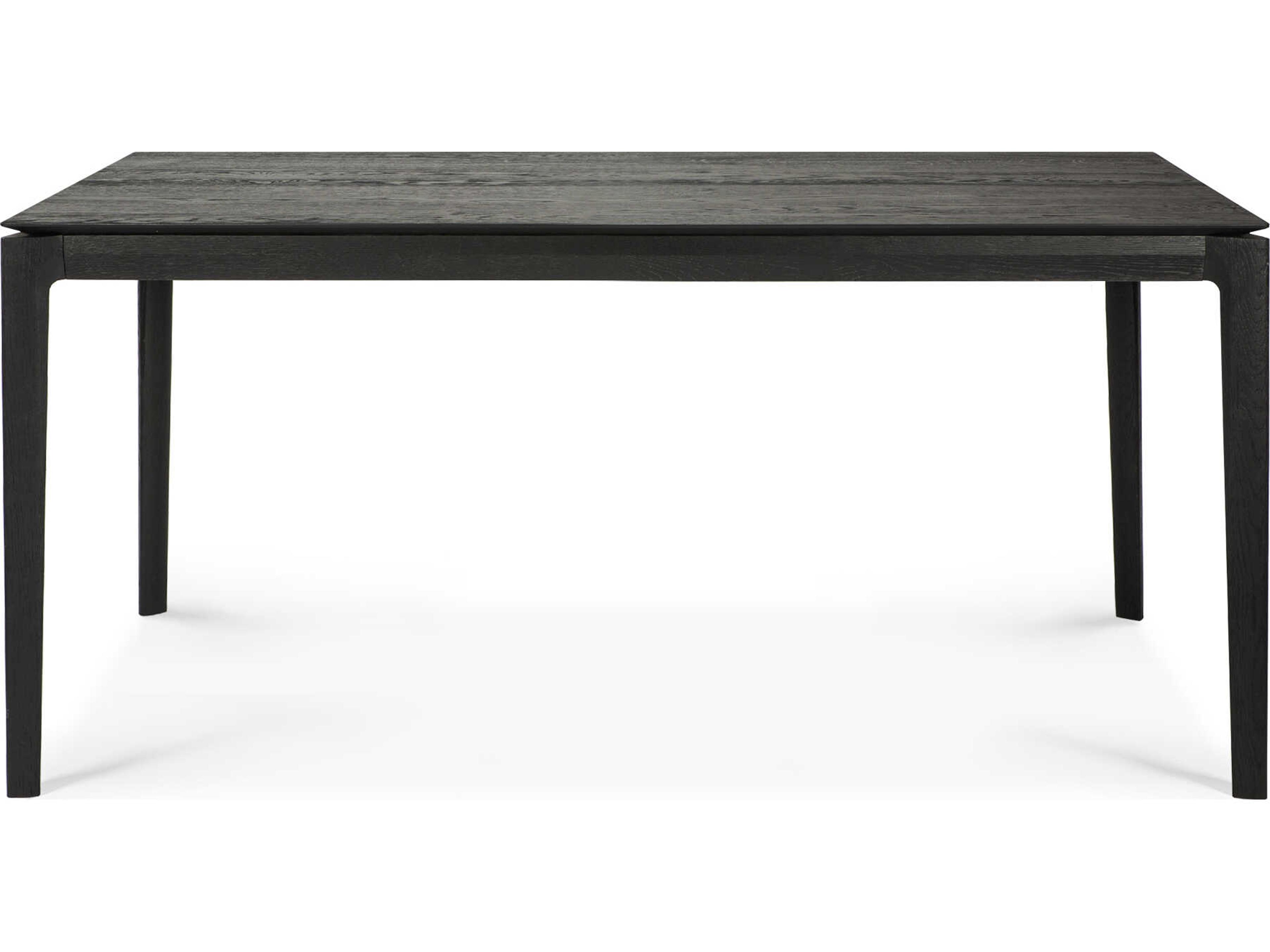 Ethnicraft Bok Oak Black Extendable Dining Table