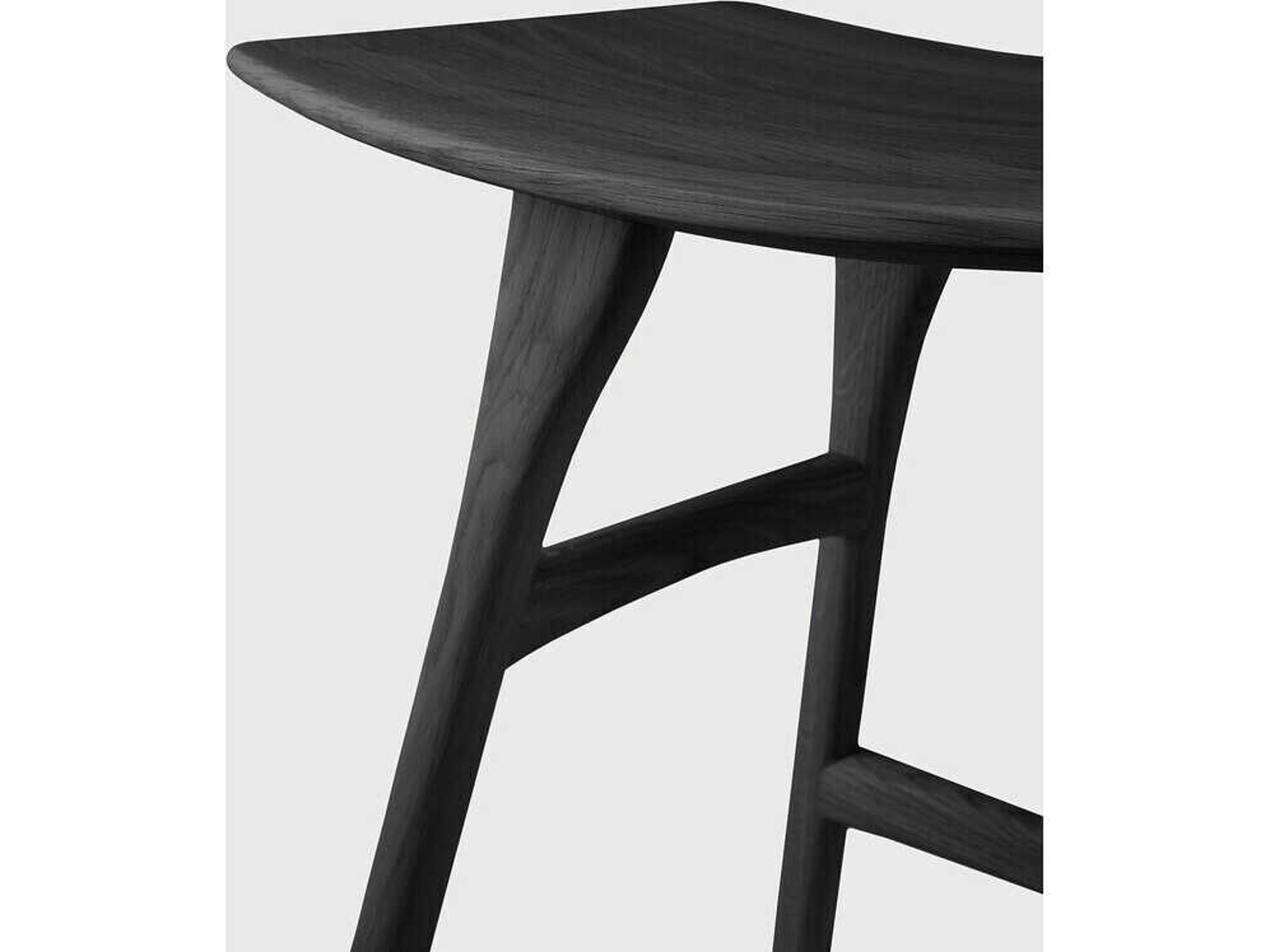 Ethnicraft Osso Oak Black Stool