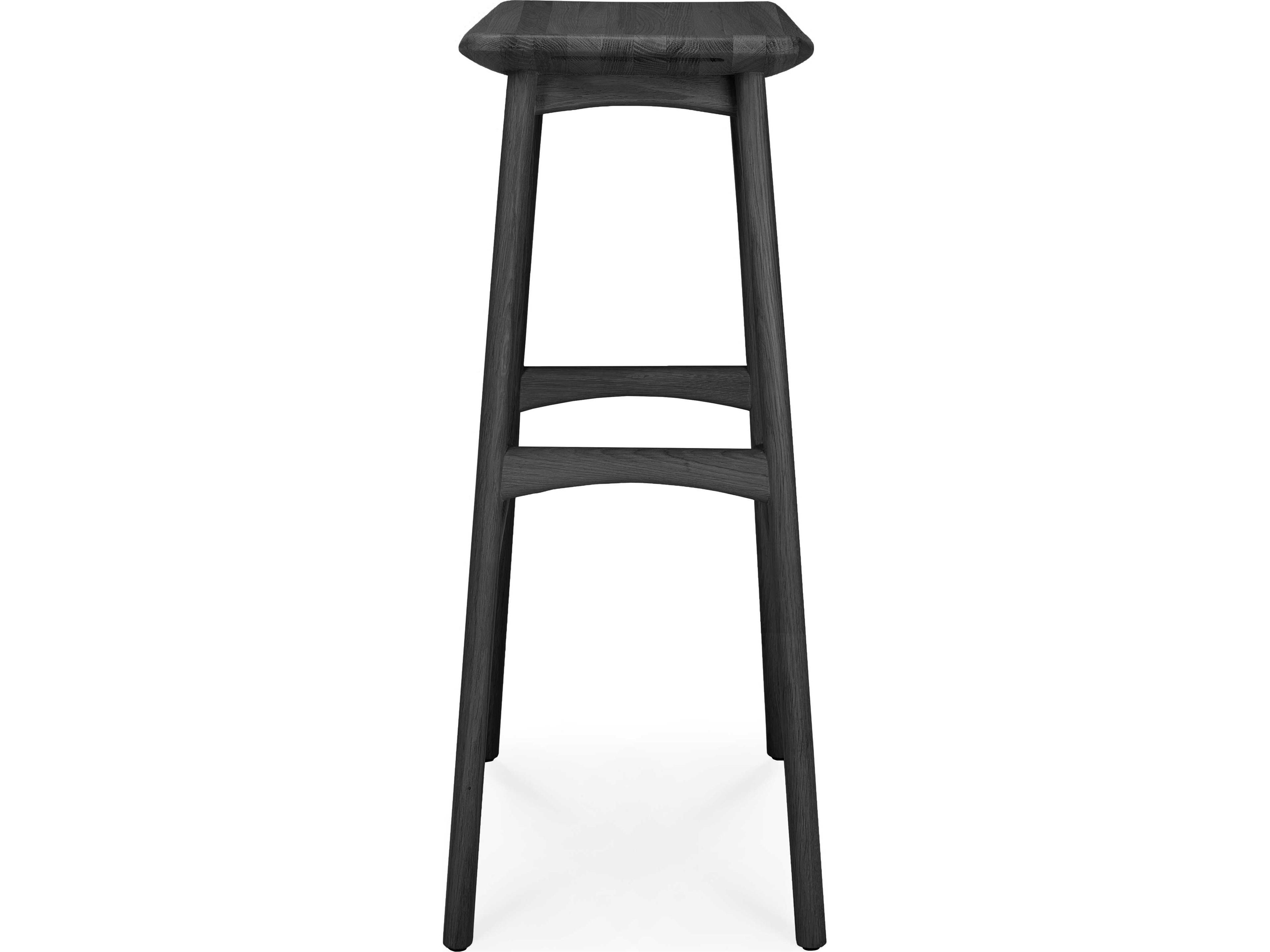 Ethnicraft Osso Oak Black Bar Stool