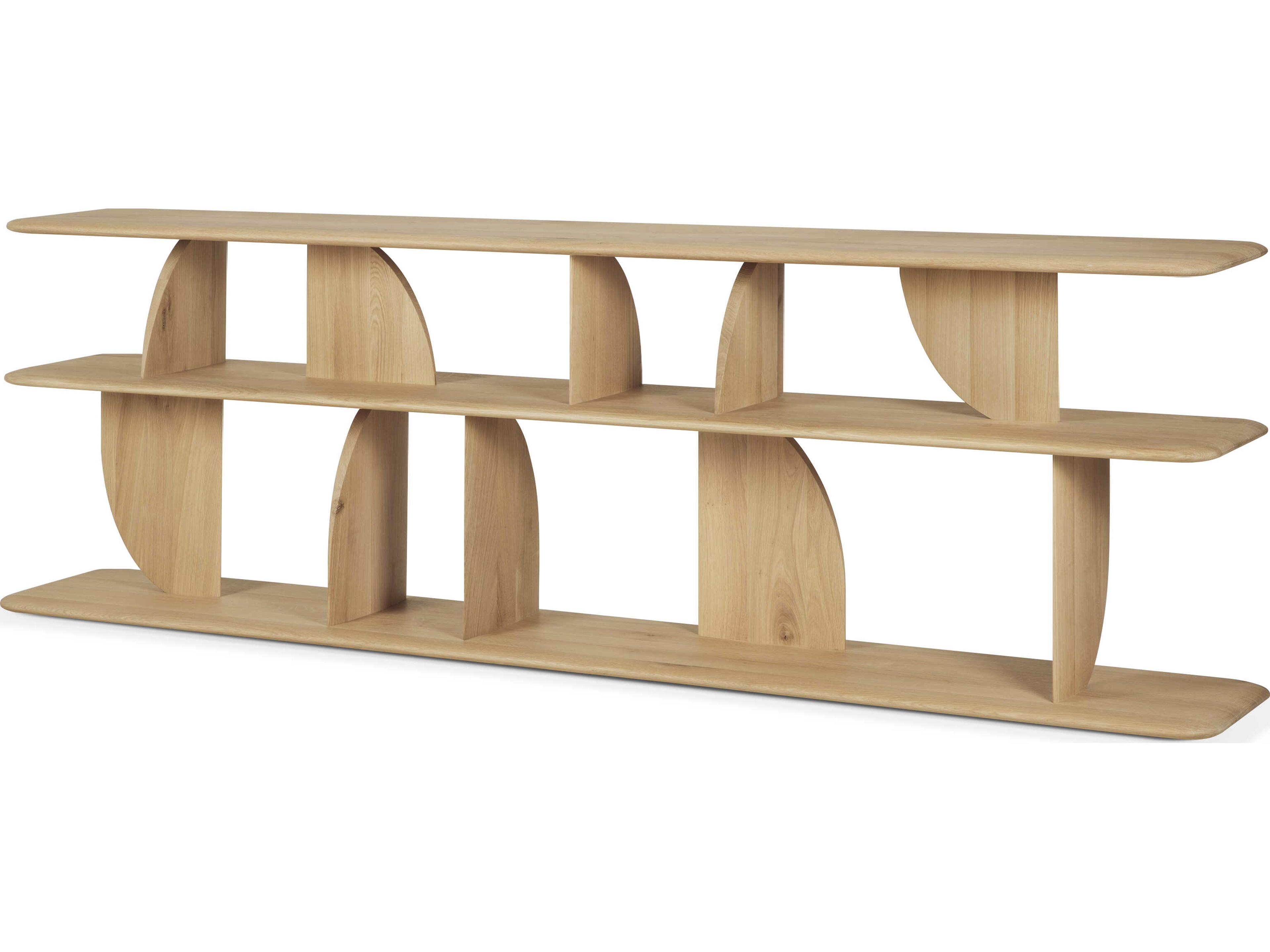 Ribbon Oak Wall Shelf Modern Minimalist