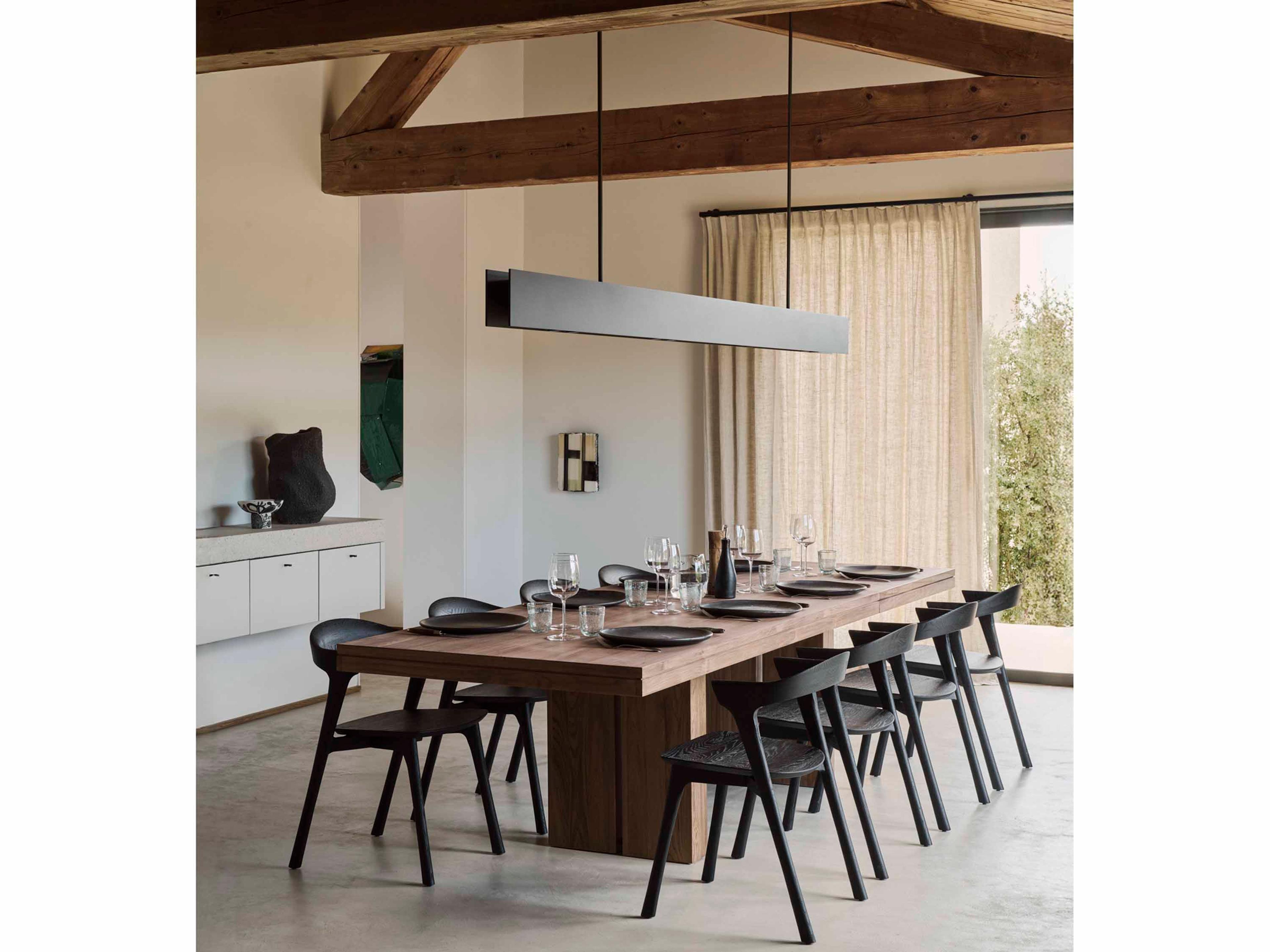 Double  Teak Wood Dining Room Set