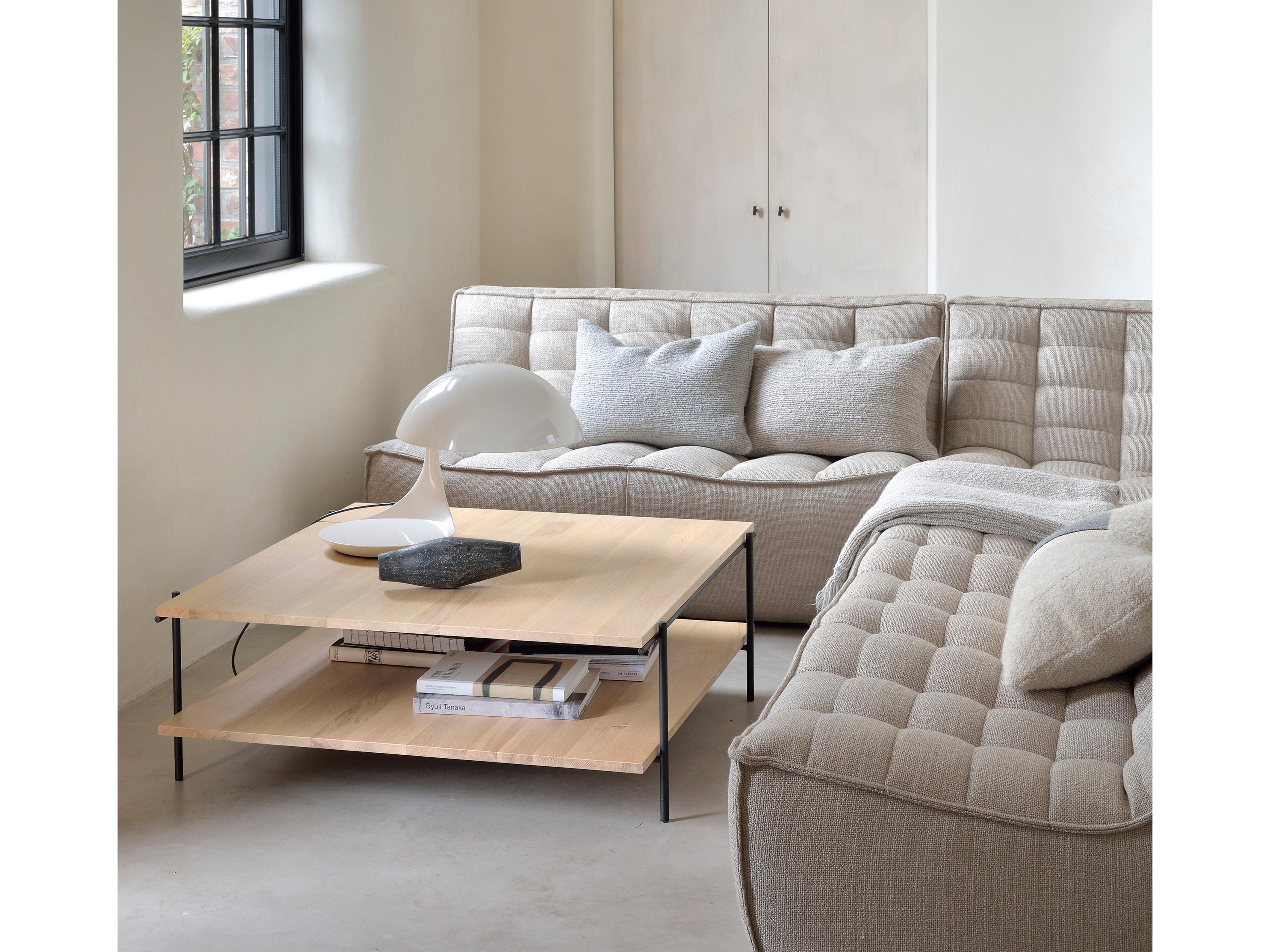 N701 Beige Upholstered Sectional Sofa