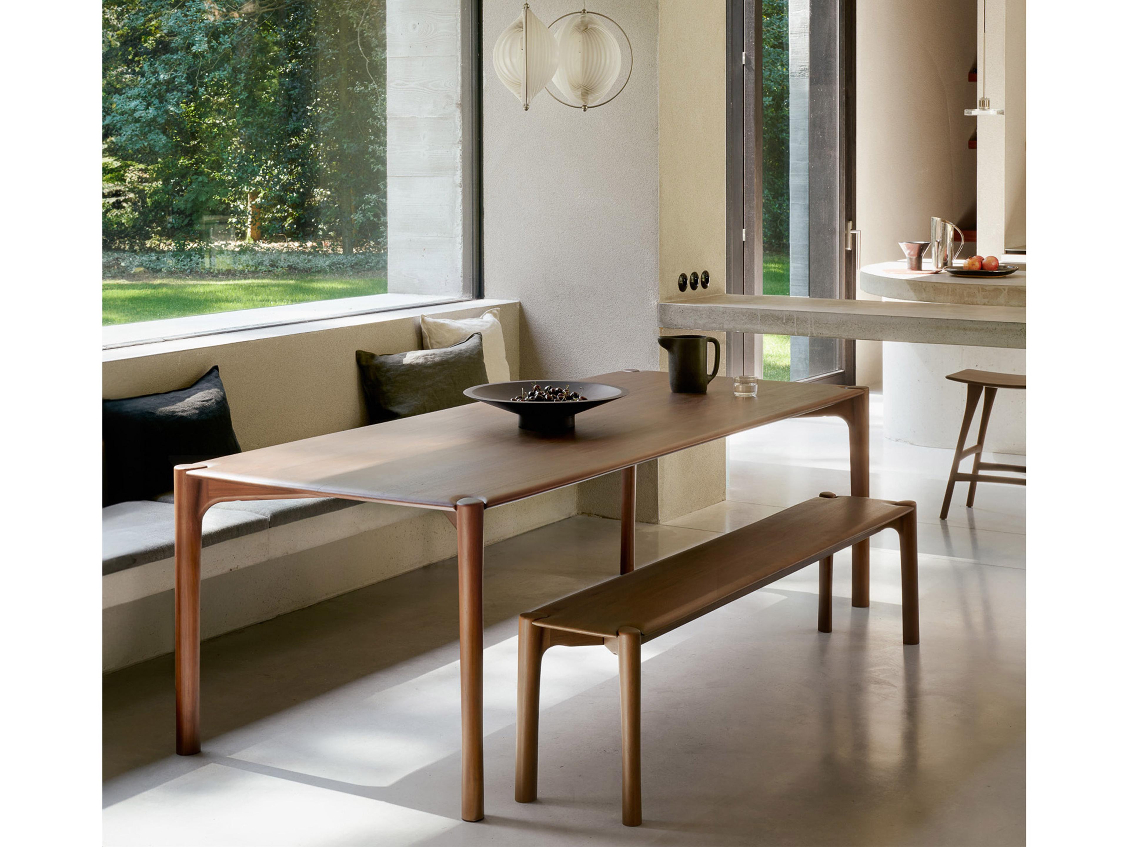 Pentagon Teak Wood Dining Room Set