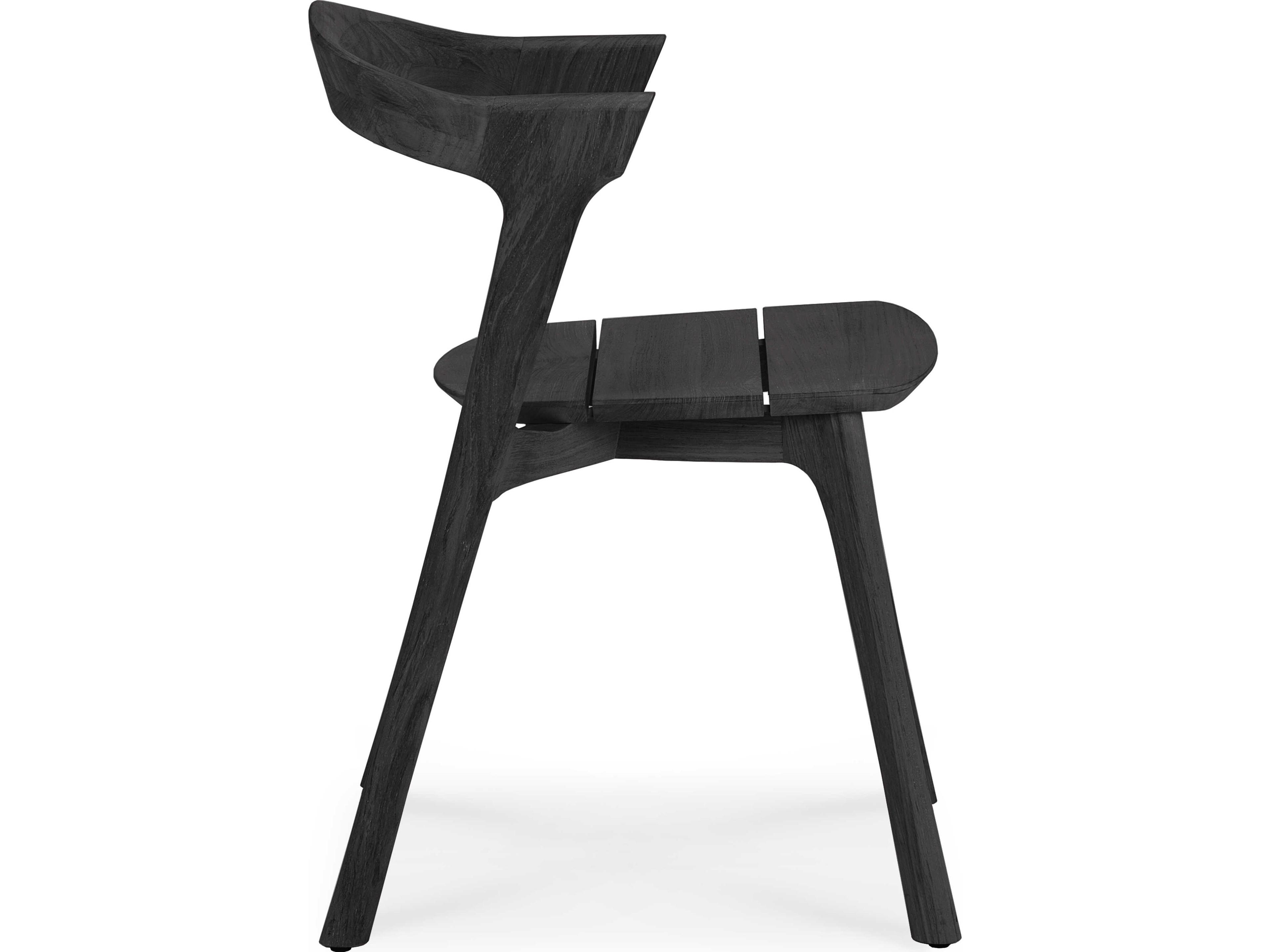 Ethnicraft Outdoor Bok Teak Black Dining Chair