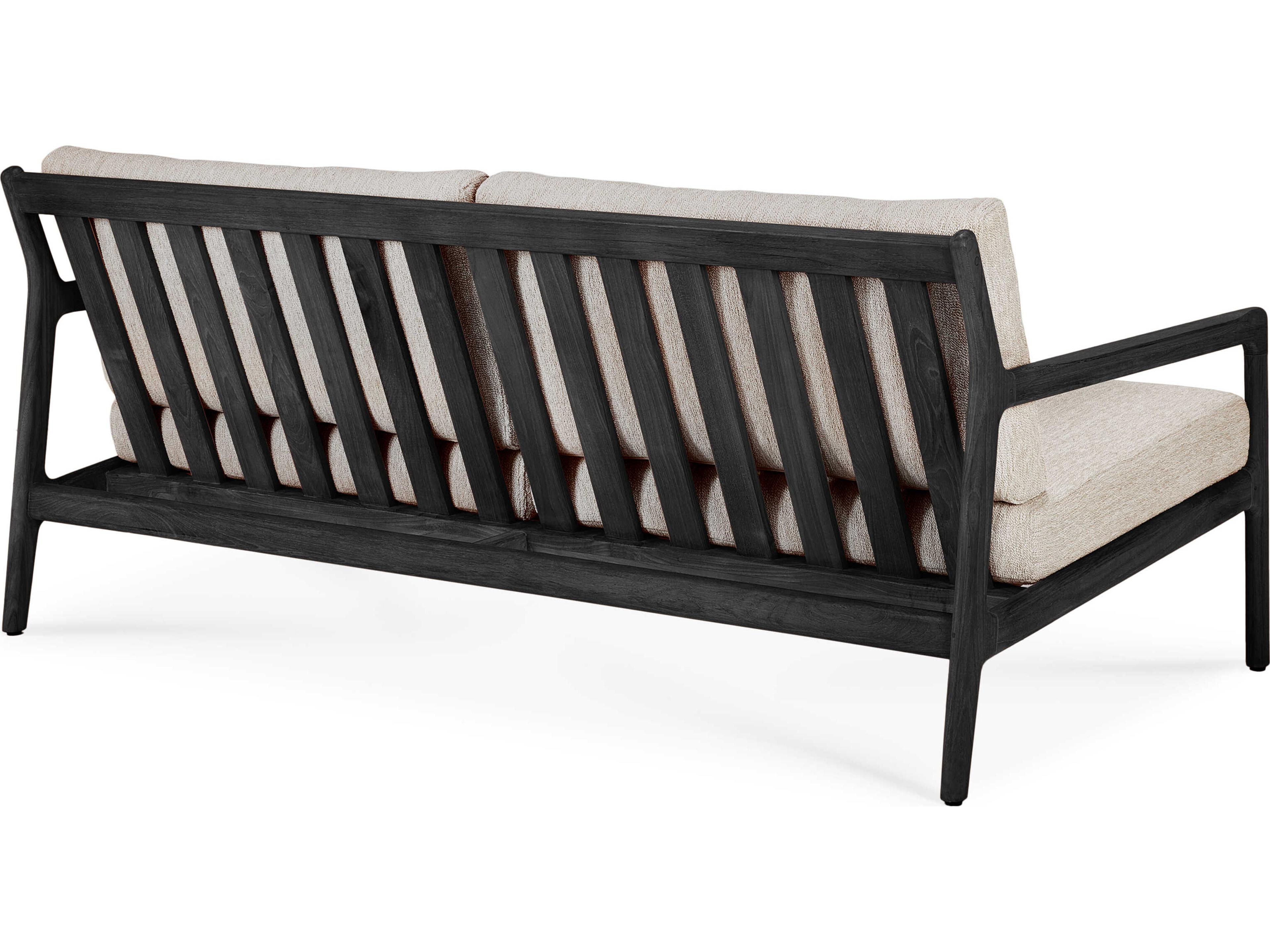 Ethnicraft Outdoor Jack Teak Black And Natural Sofa