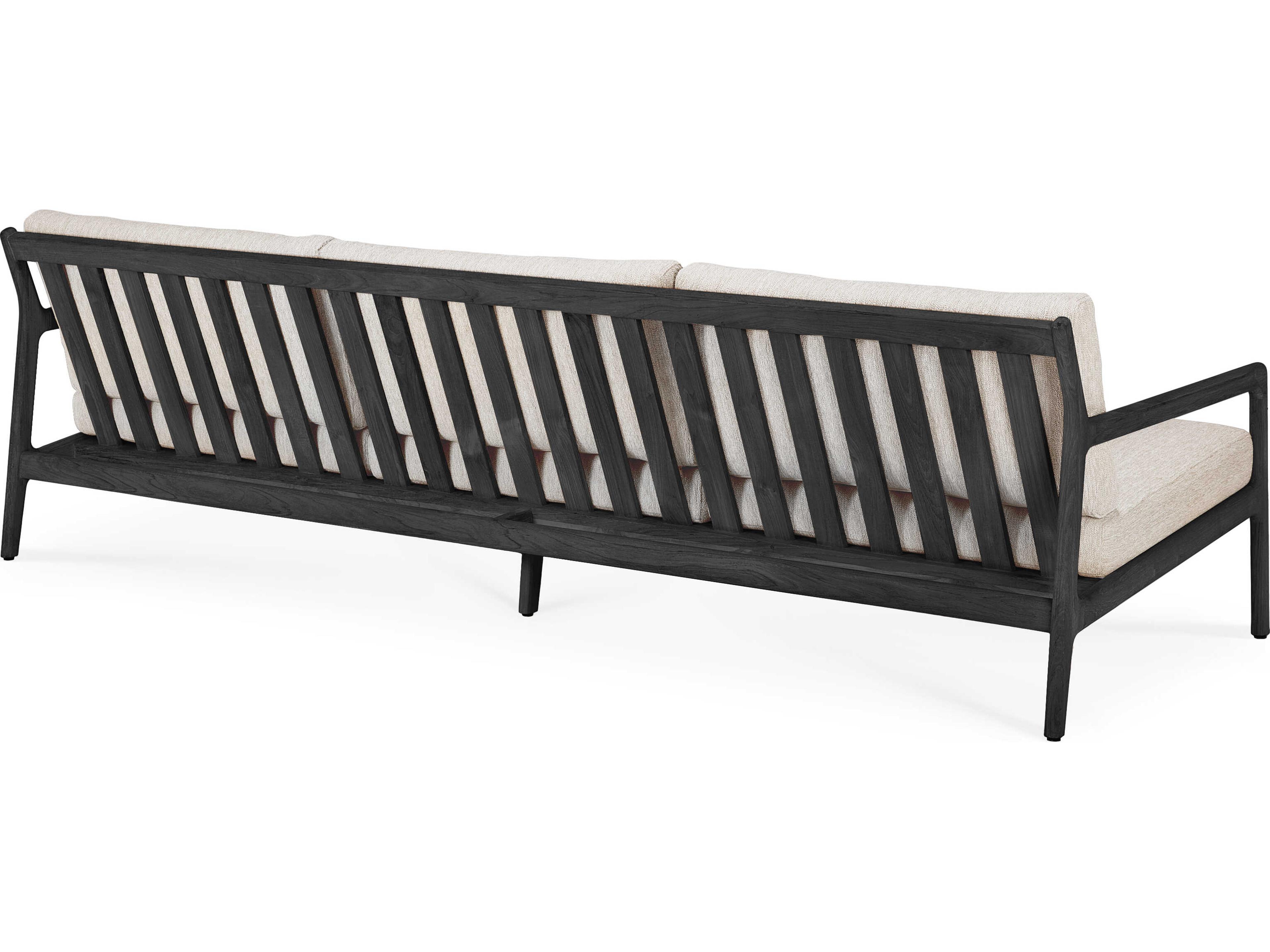 Ethnicraft Outdoor Jack Teak Black And Natural Sofa