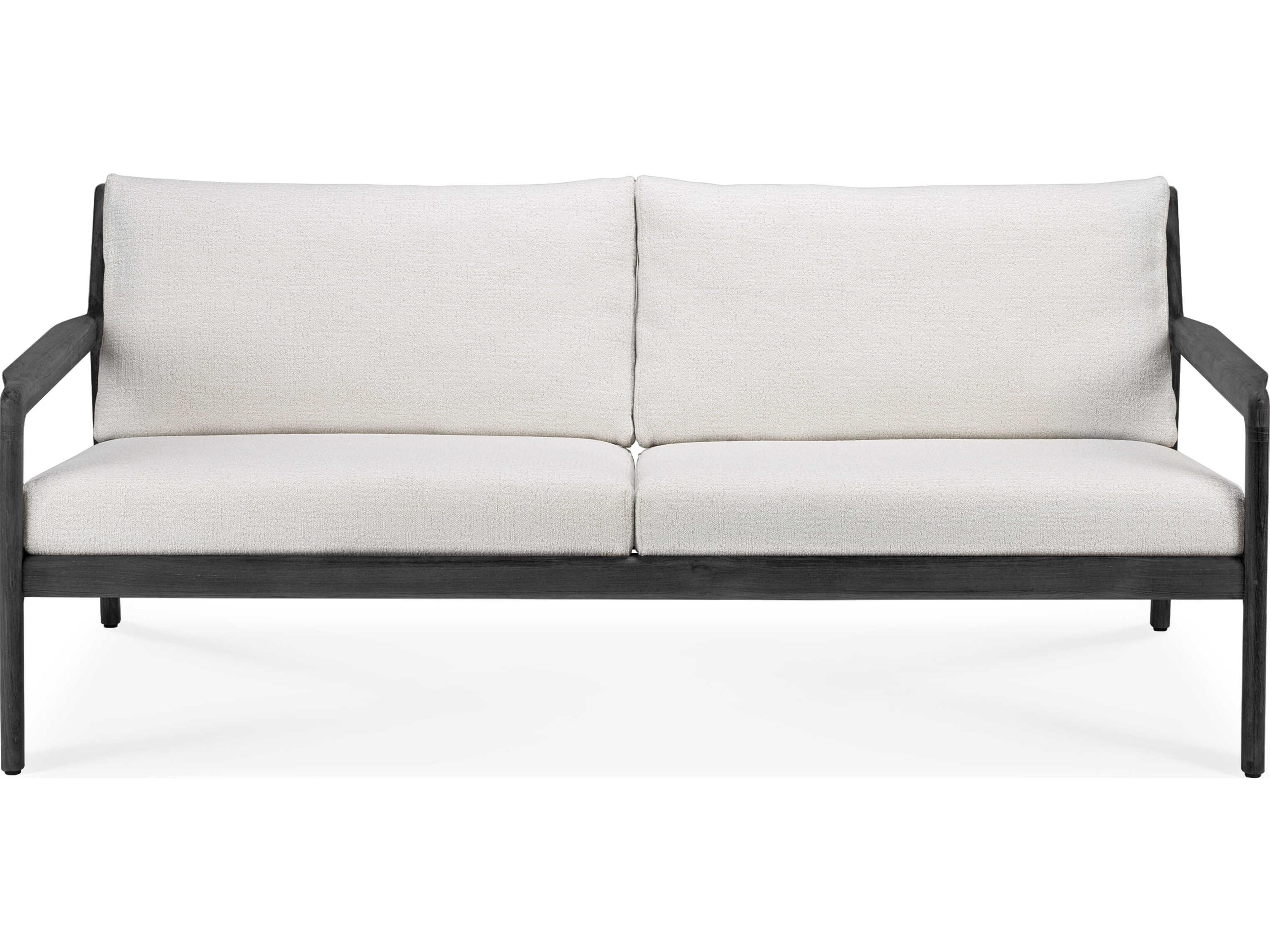 Ethnicraft Outdoor Jack Teak Black And Off White Sofa