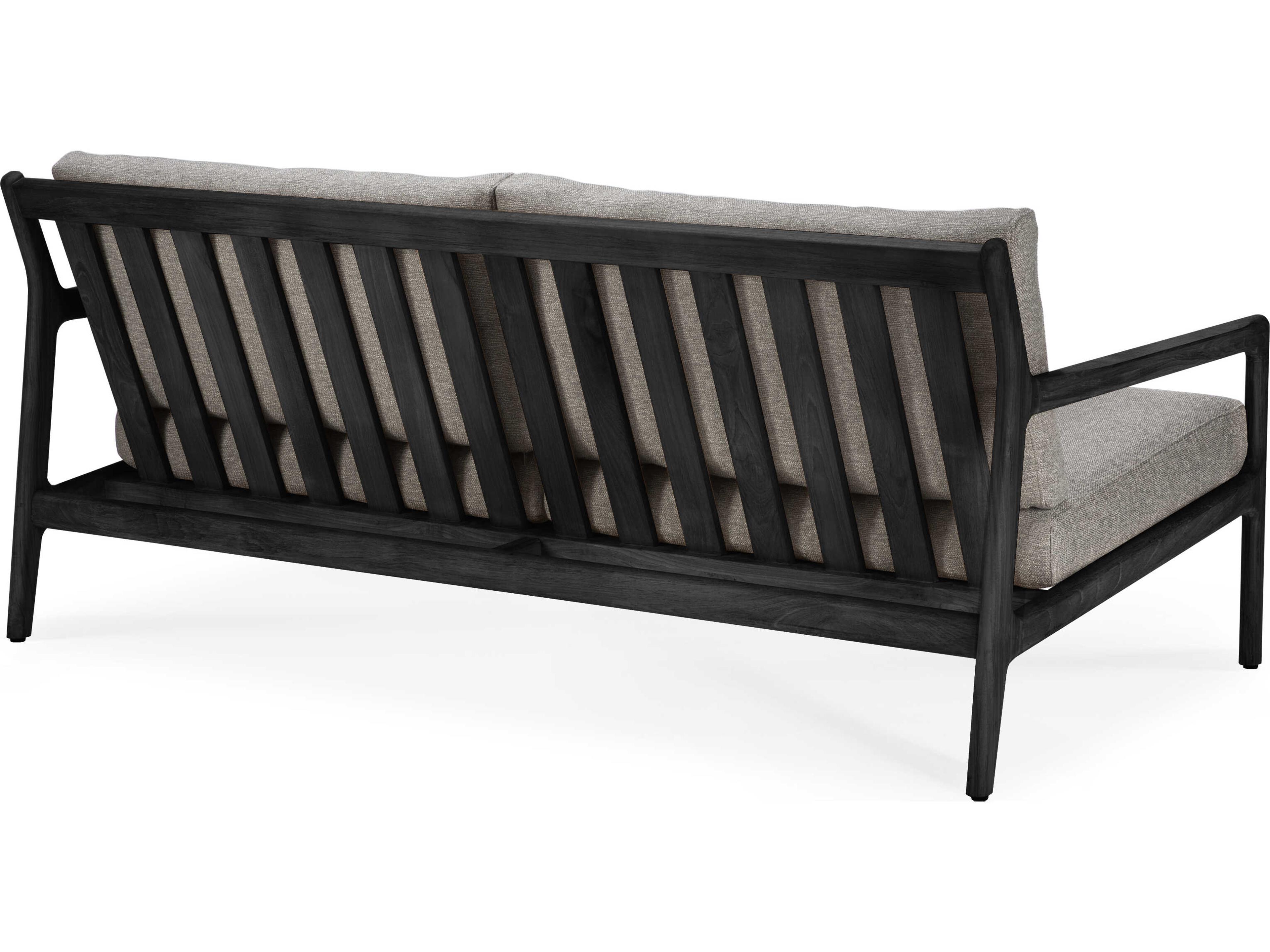 Ethnicraft Outdoor Jack Teak Black And Mocha Sofa