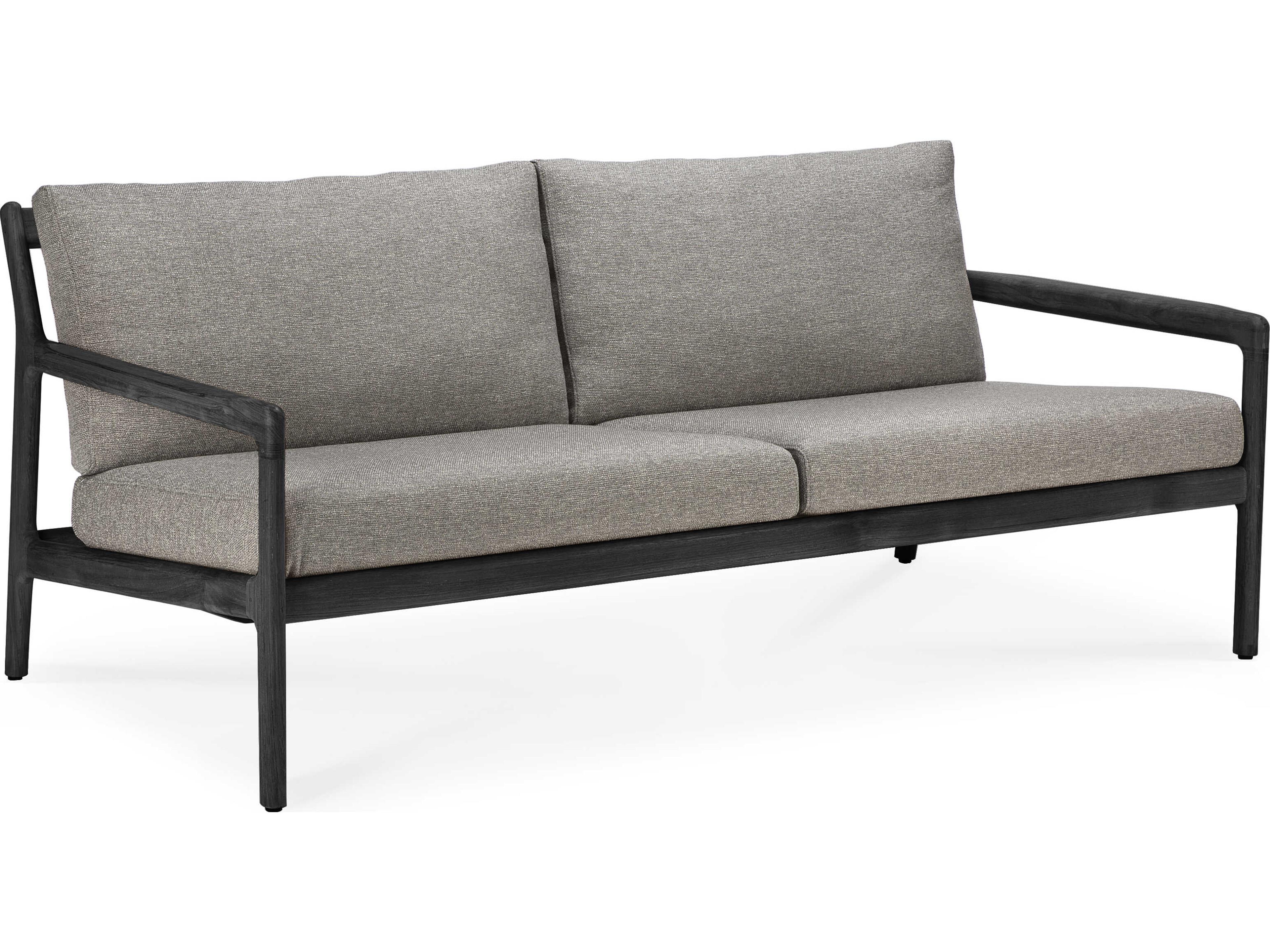 Jack Teak Black And Mocha Sofa