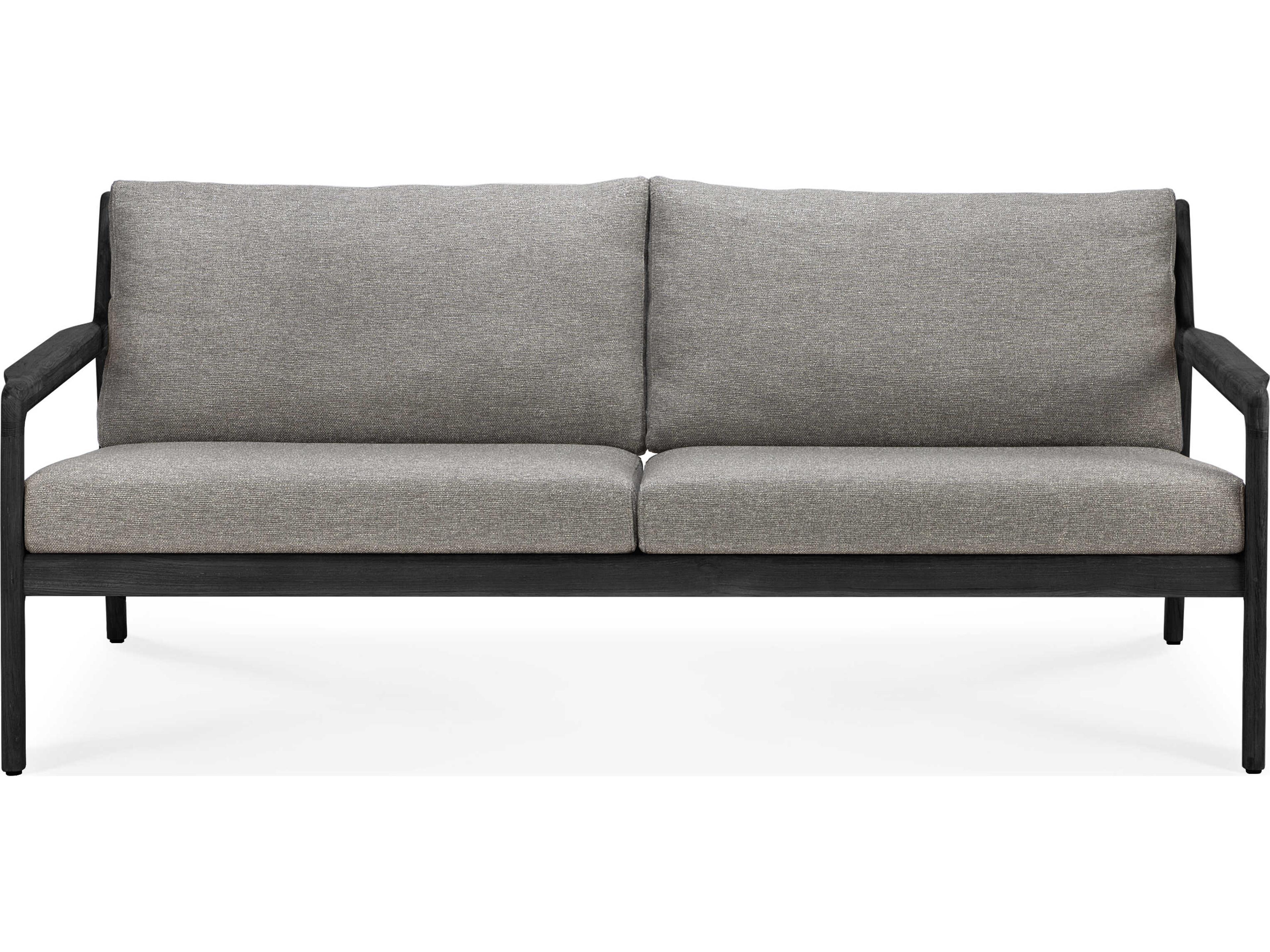 Ethnicraft Outdoor Jack Teak Black And Mocha Sofa