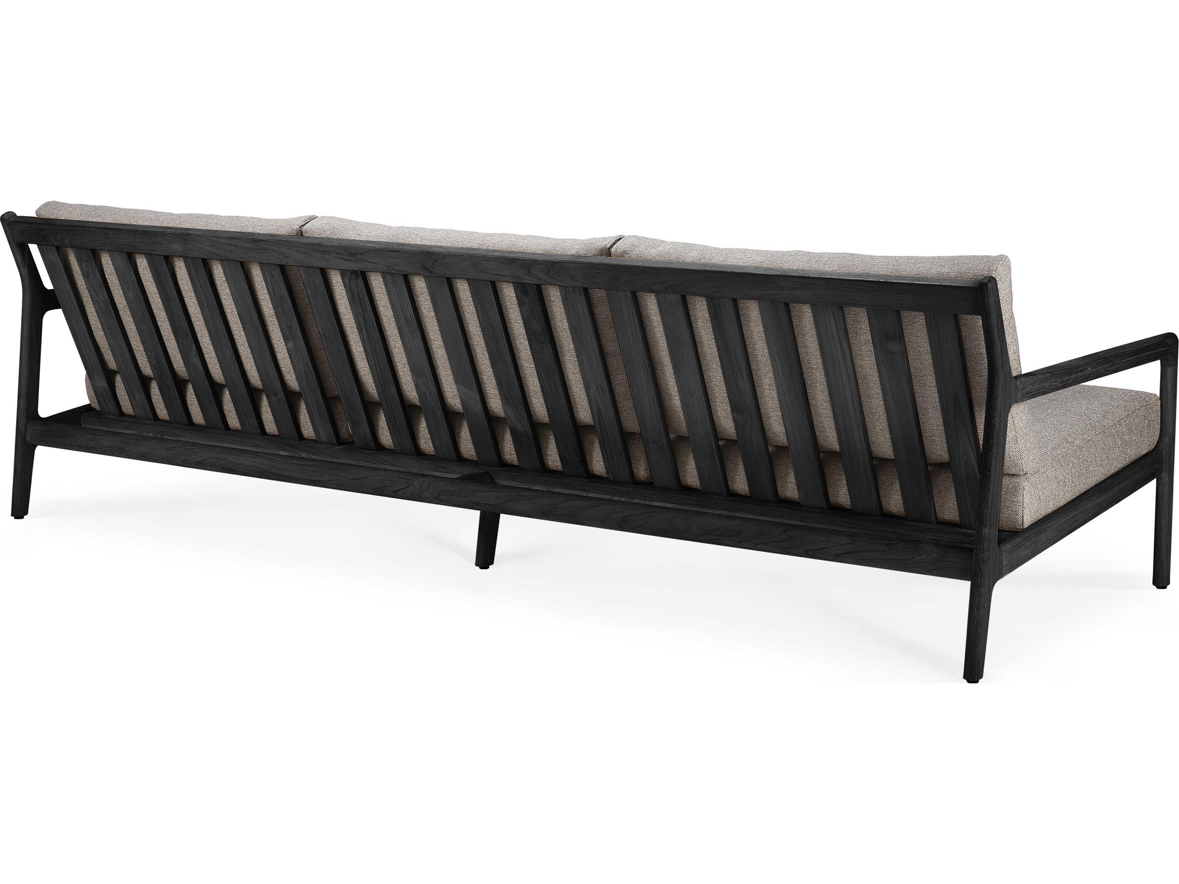Ethnicraft Outdoor Jack Teak Black And Mocha Sofa