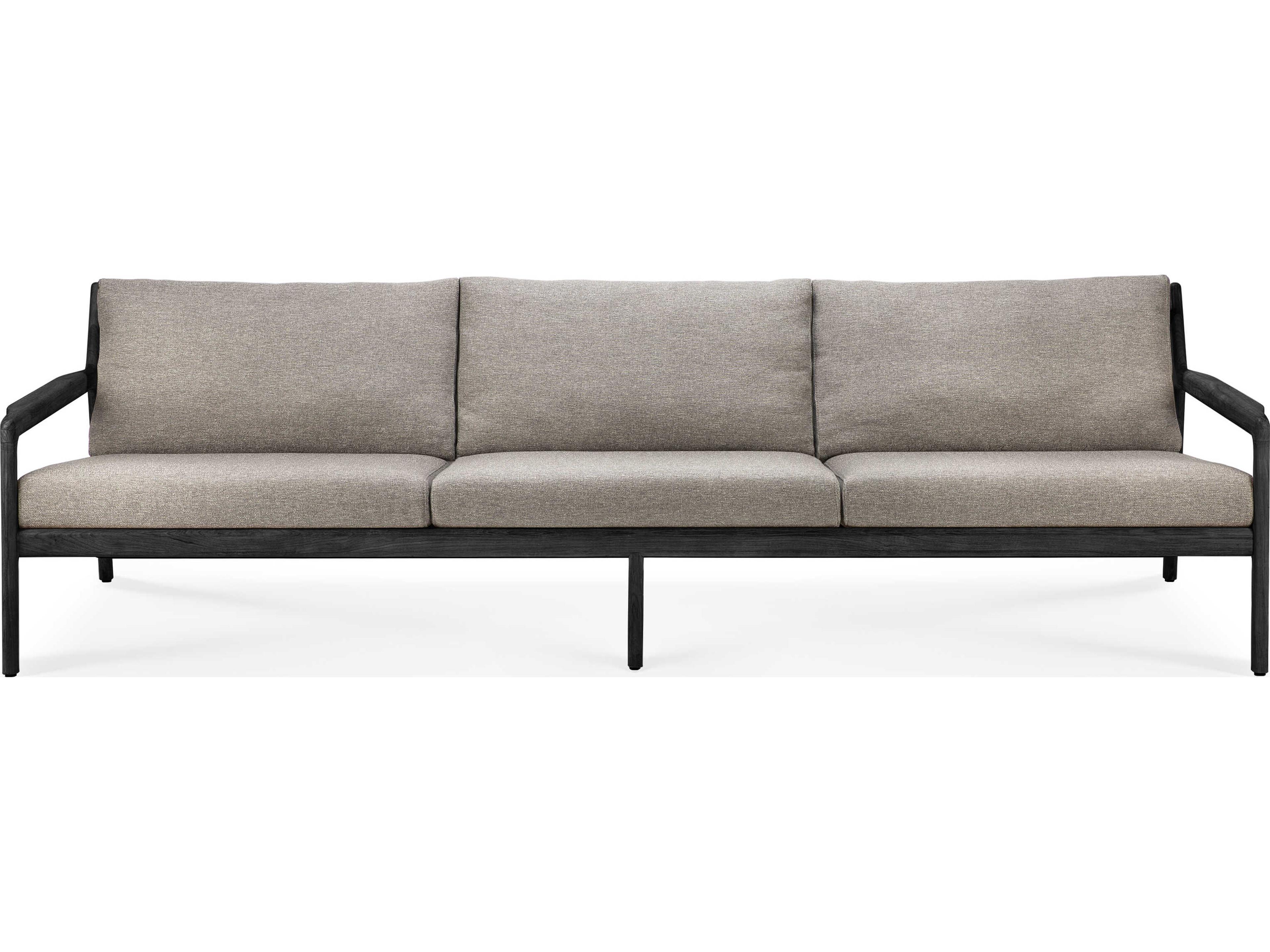 Ethnicraft Outdoor Jack Teak Black And Mocha Sofa